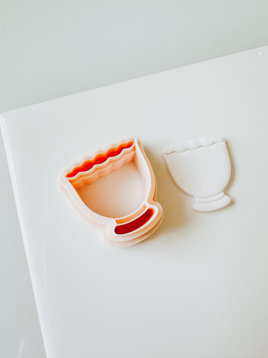 Simple Tea Cup Clay Cutter (perfect for your florals!)
