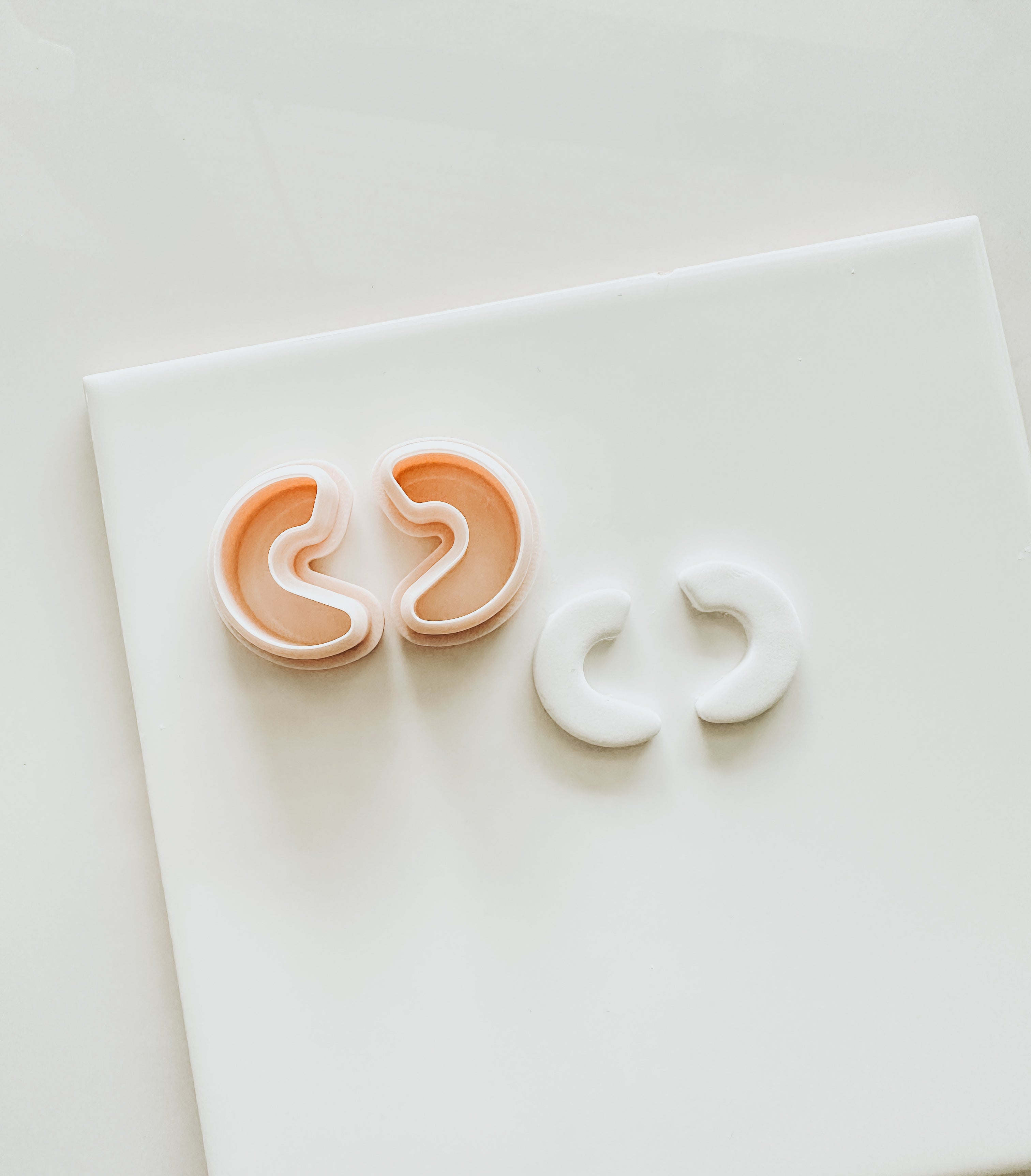 Simple Mirrored Hoop Clay Cutter Set