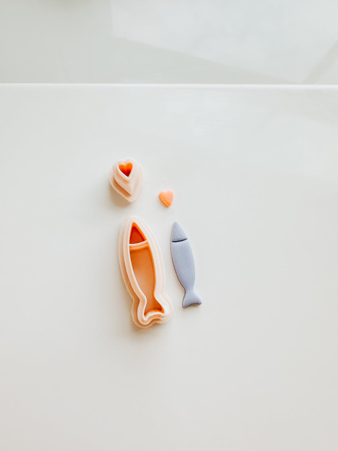 Sardine & Heart Set 3 Clay Cutter
