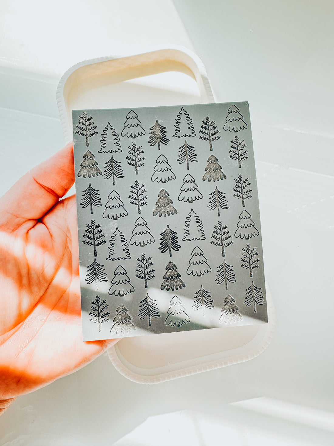 Boho Trees Clay Texture Mat