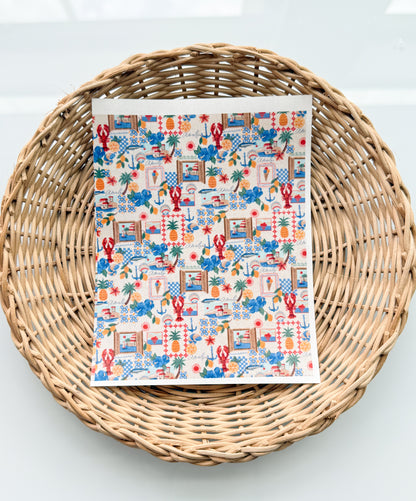 Lobster Blues Transfer Paper