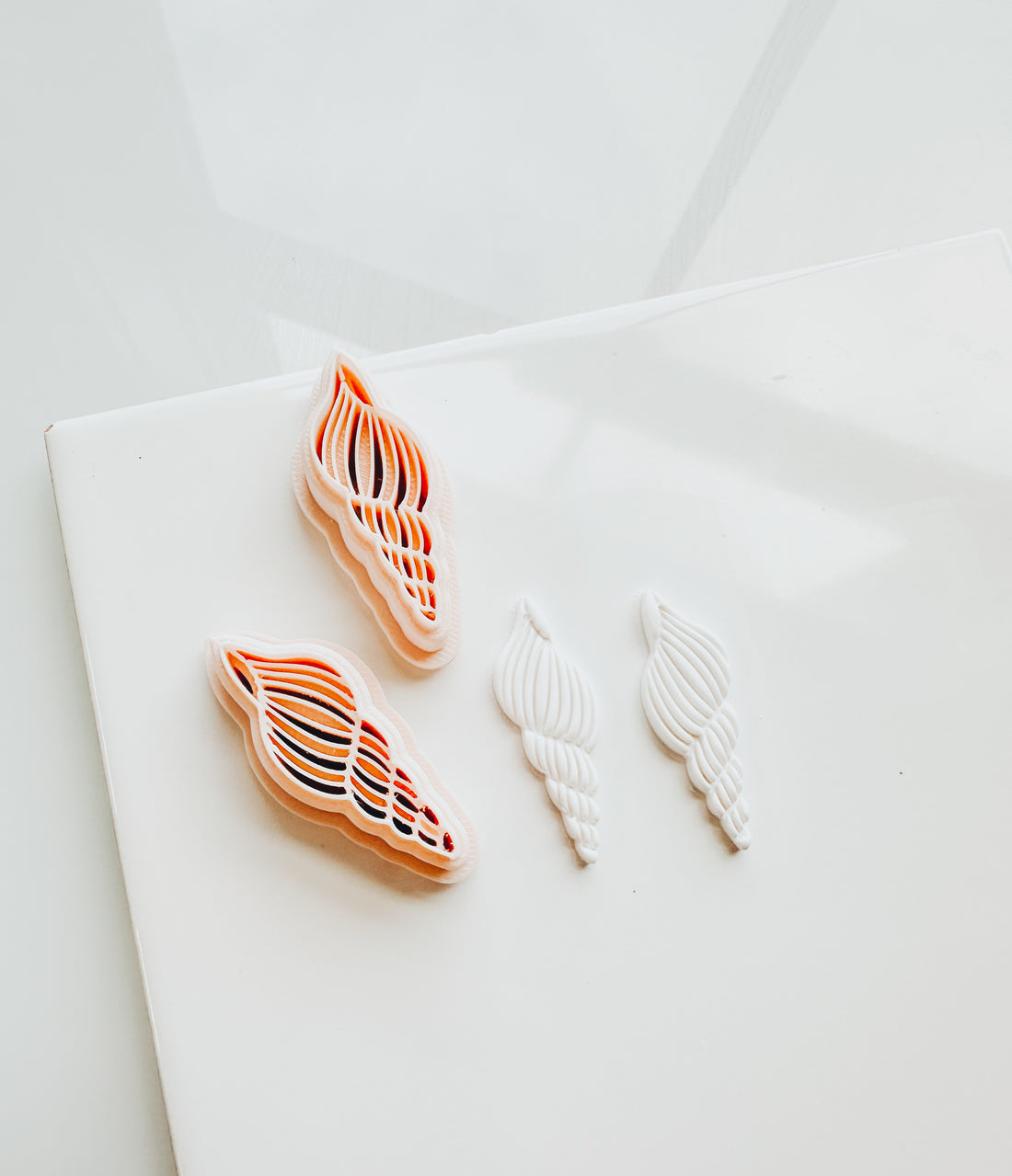 Embossed Turret Beach Shell Embossed Clay Cutter