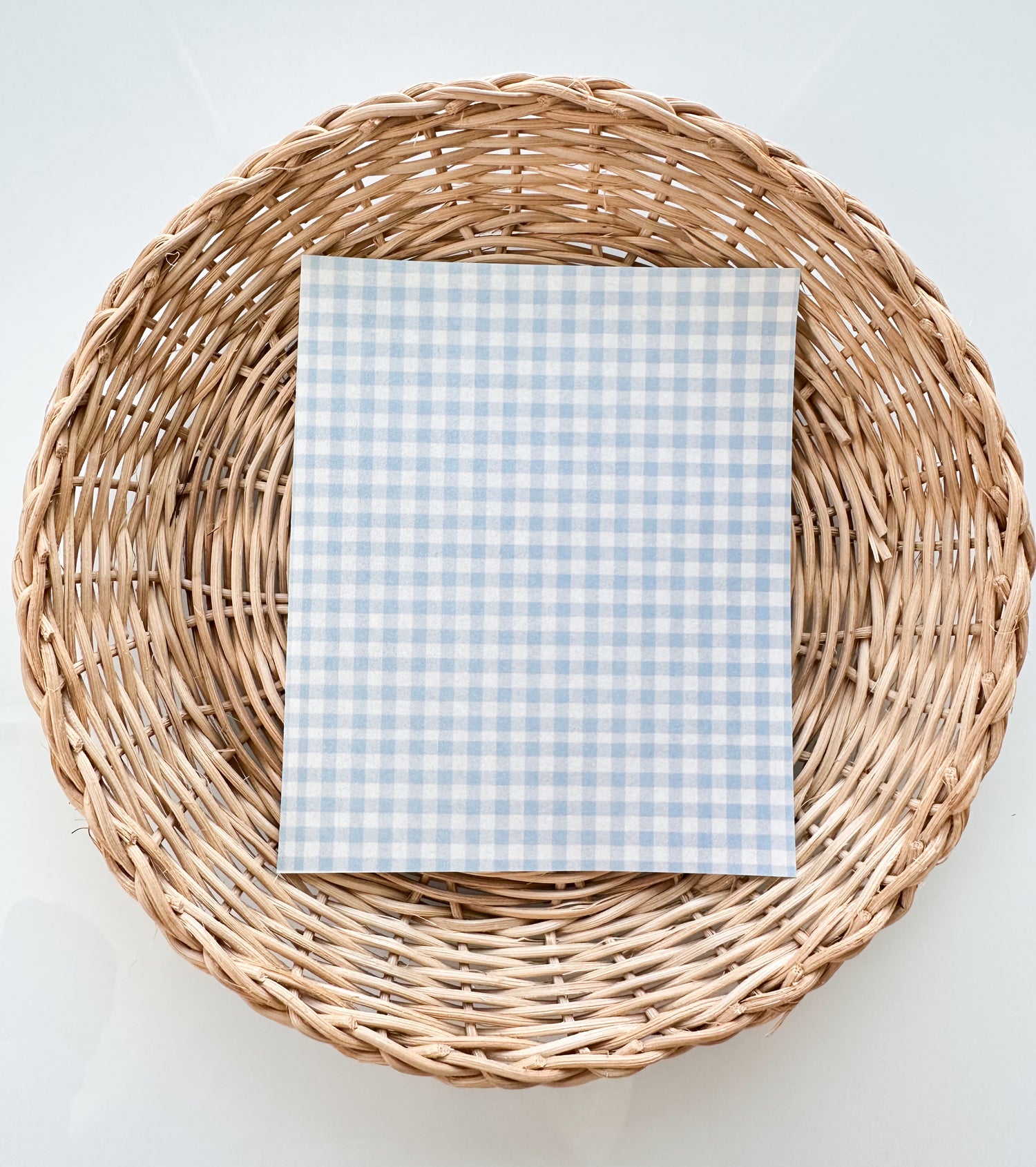 Summer 5 Light Blue Plaid Transfer Paper