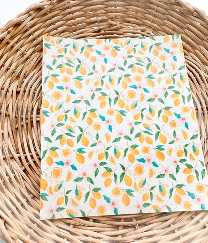 Summer 37 Trendy Lemons Transfer Paper