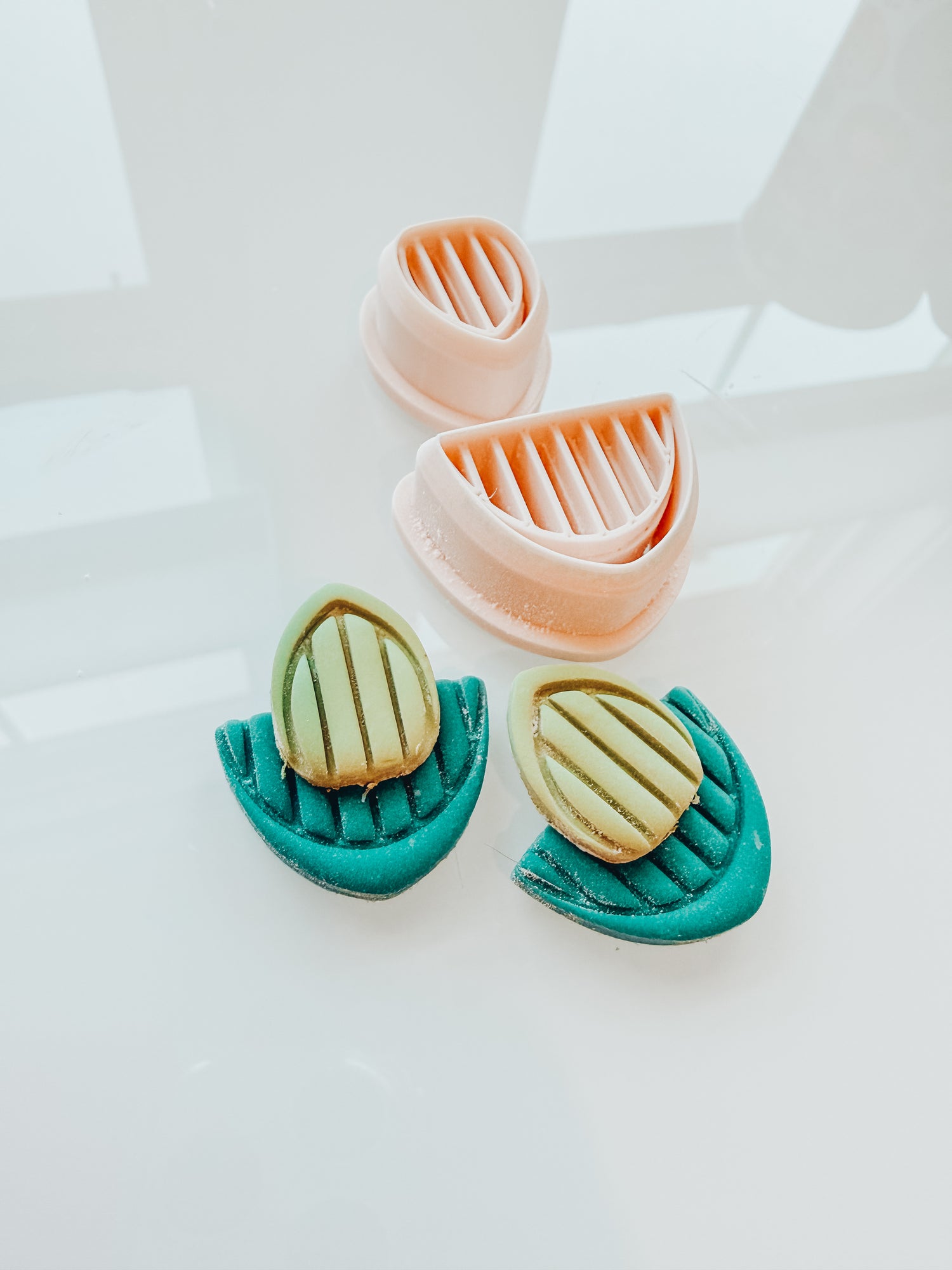 Moxie Ribbed 2 Piece Clay Earring Cutter Set