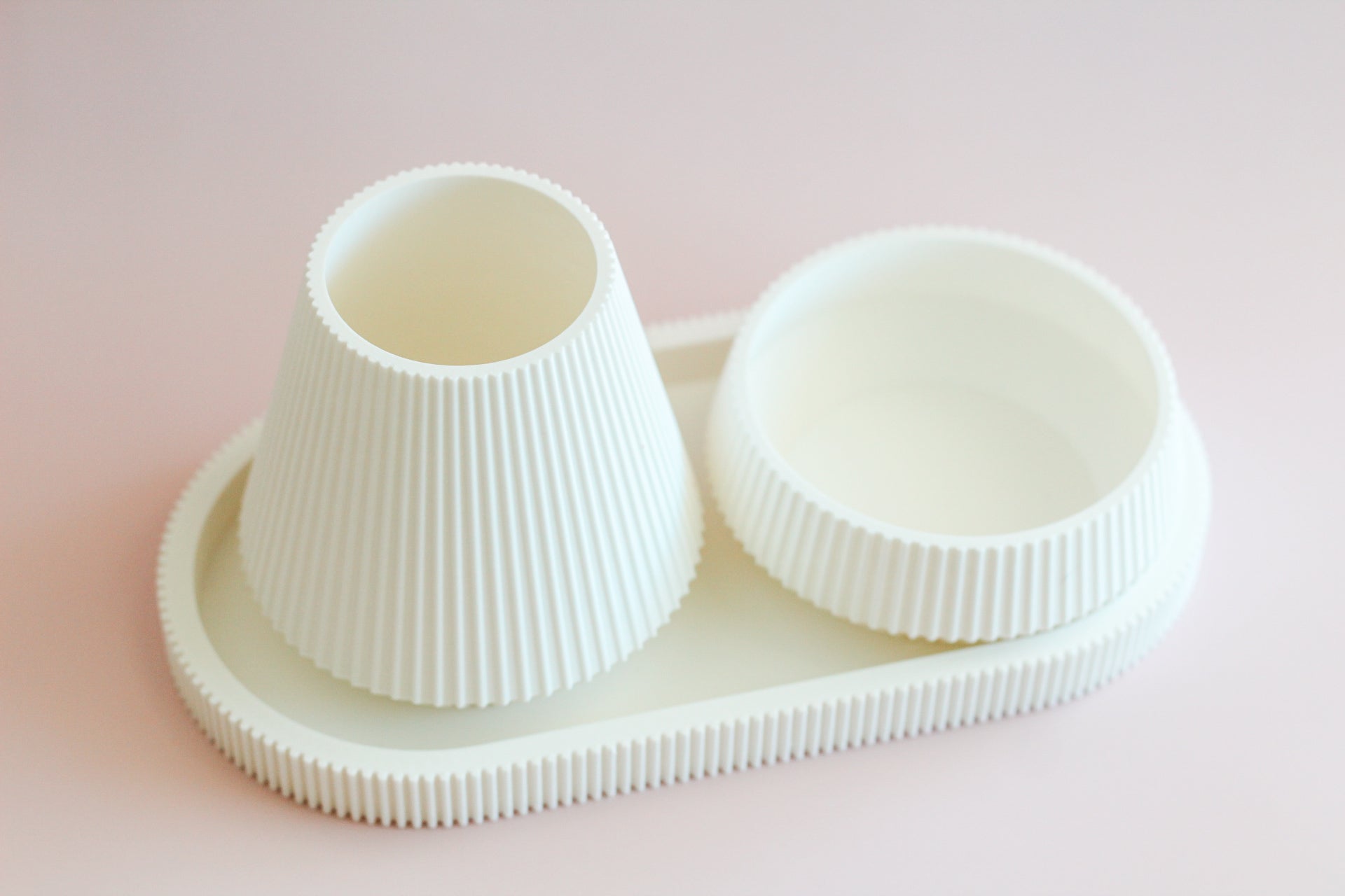 Modern Tray &amp; Bowl STL File For 3d Printing