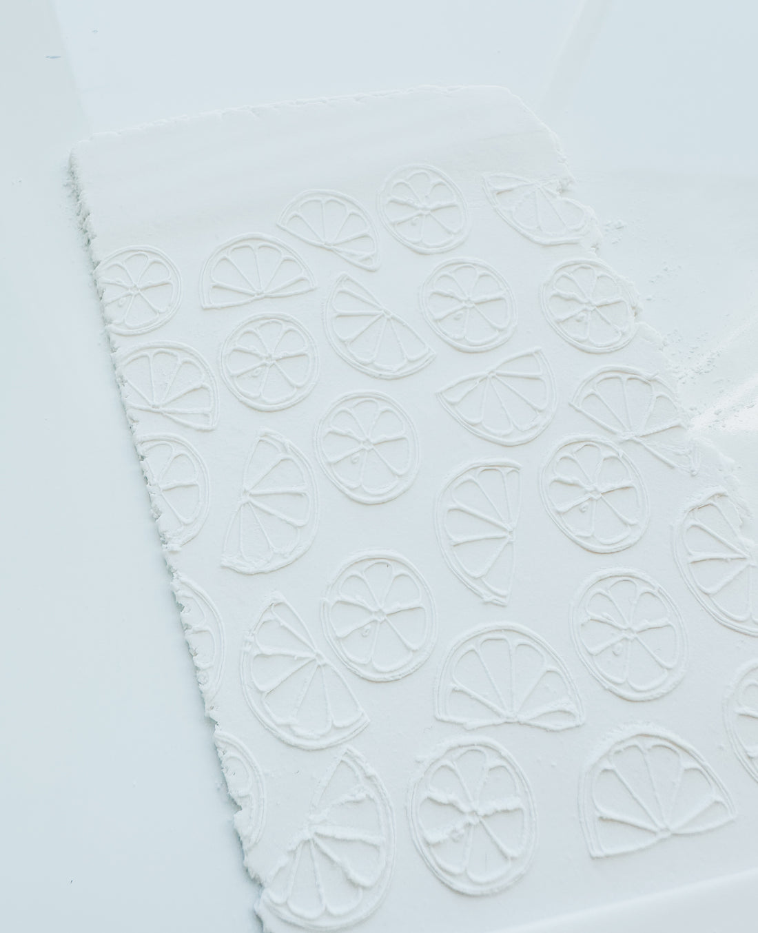 Lemon Outline Clay Texture Mat