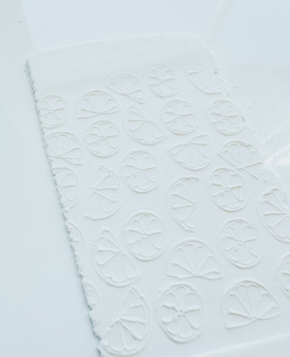 Lemon Outline Clay Texture Mat