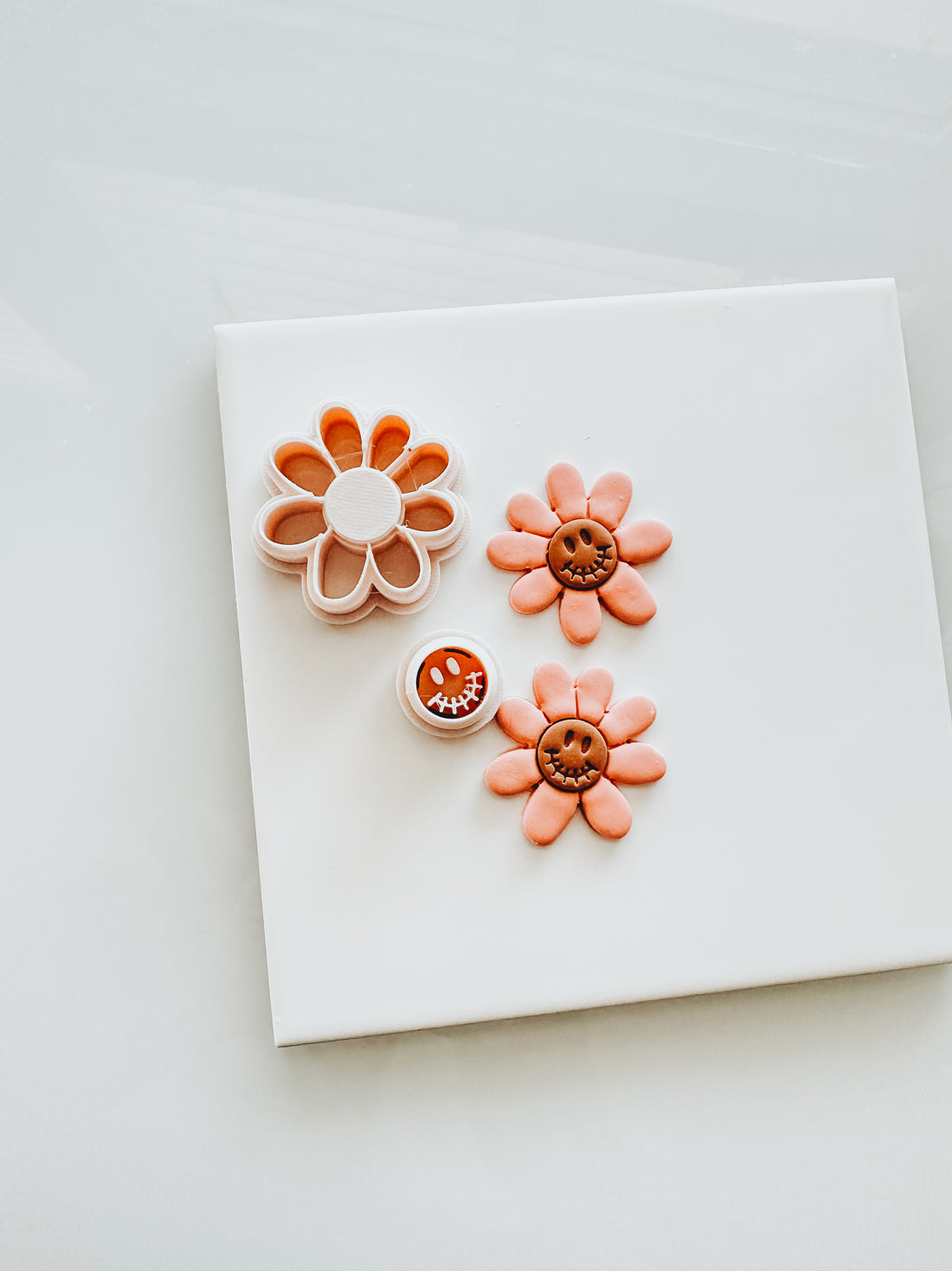 Patty x Creoclay Exclusive Retro Halloween Zombie Flower Clay Cutter Set