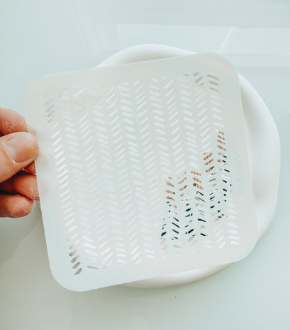 Herringbone Stencil