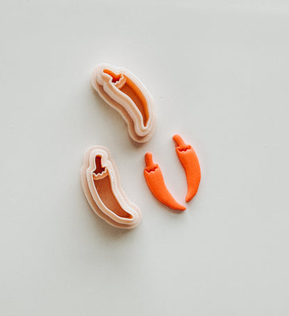 Chili Pepper Set Clay Cutter