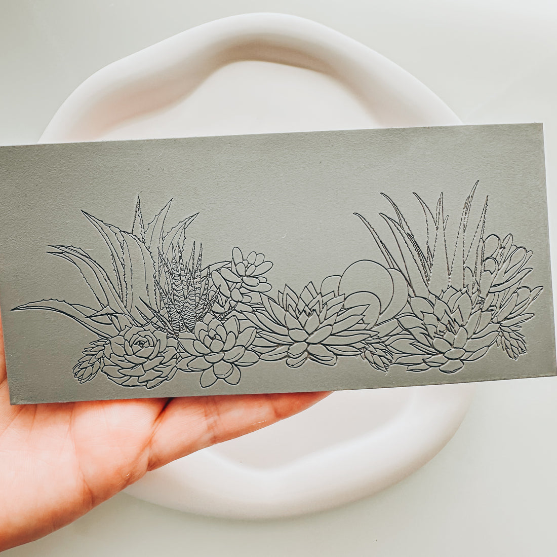 Wide Succulent Texture Mat - Fine Line Succulents