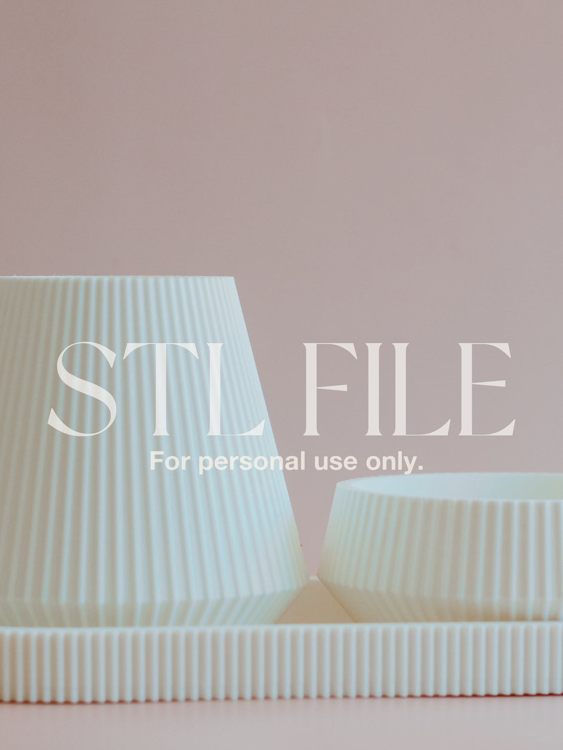 Modern Tray & Bowl STL File For 3d Printing