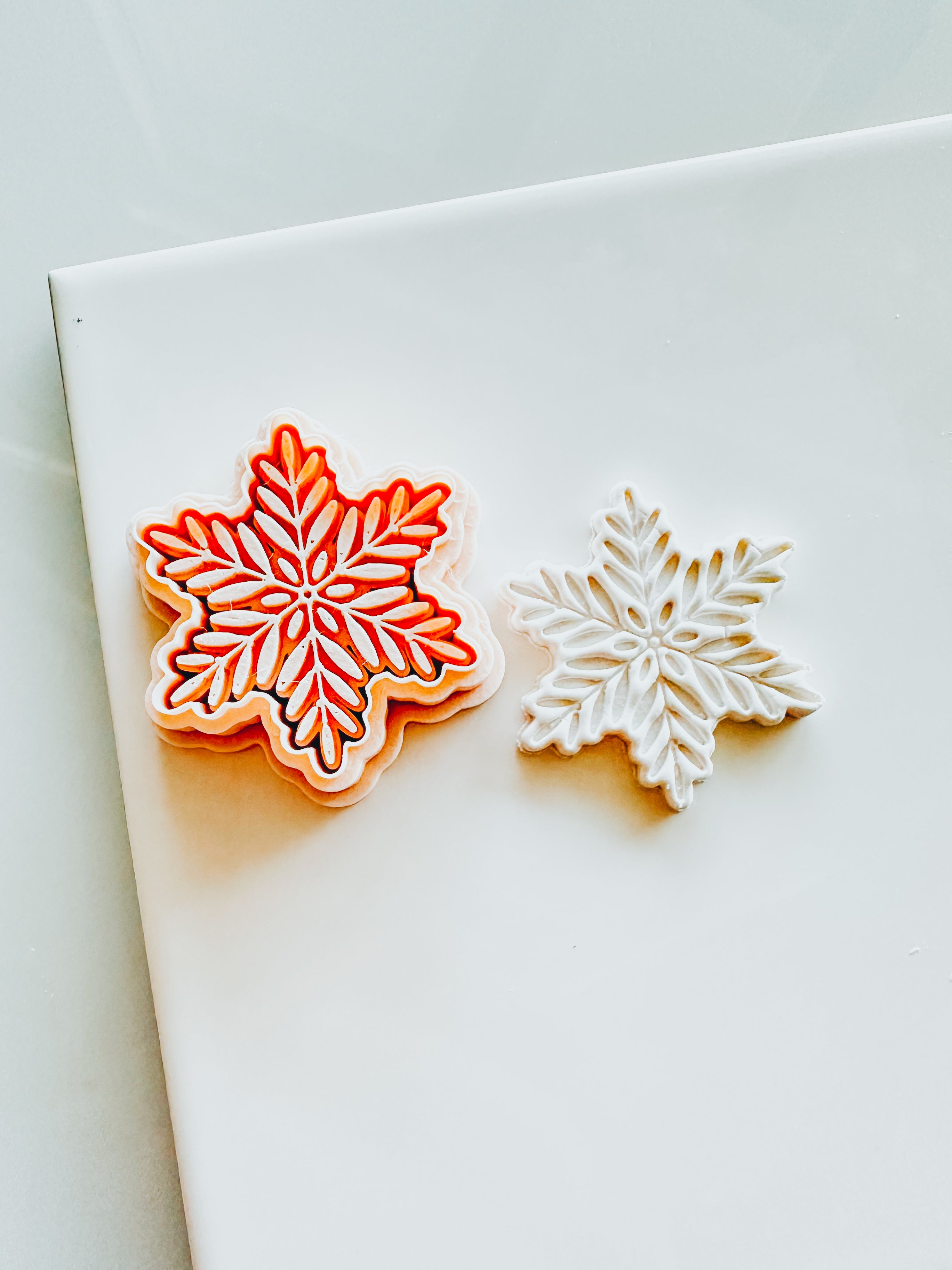 Adelaide Snowflake Winter Embossed Clay Cutter (full press details)