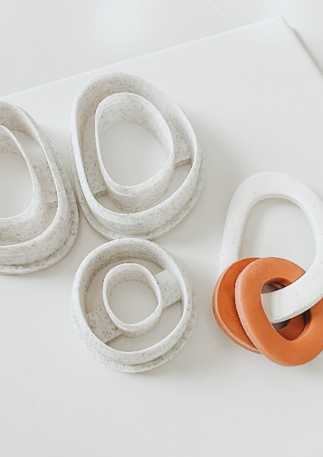 Zara Mirrored Top Organic Link Clay Cutters (set of 3)