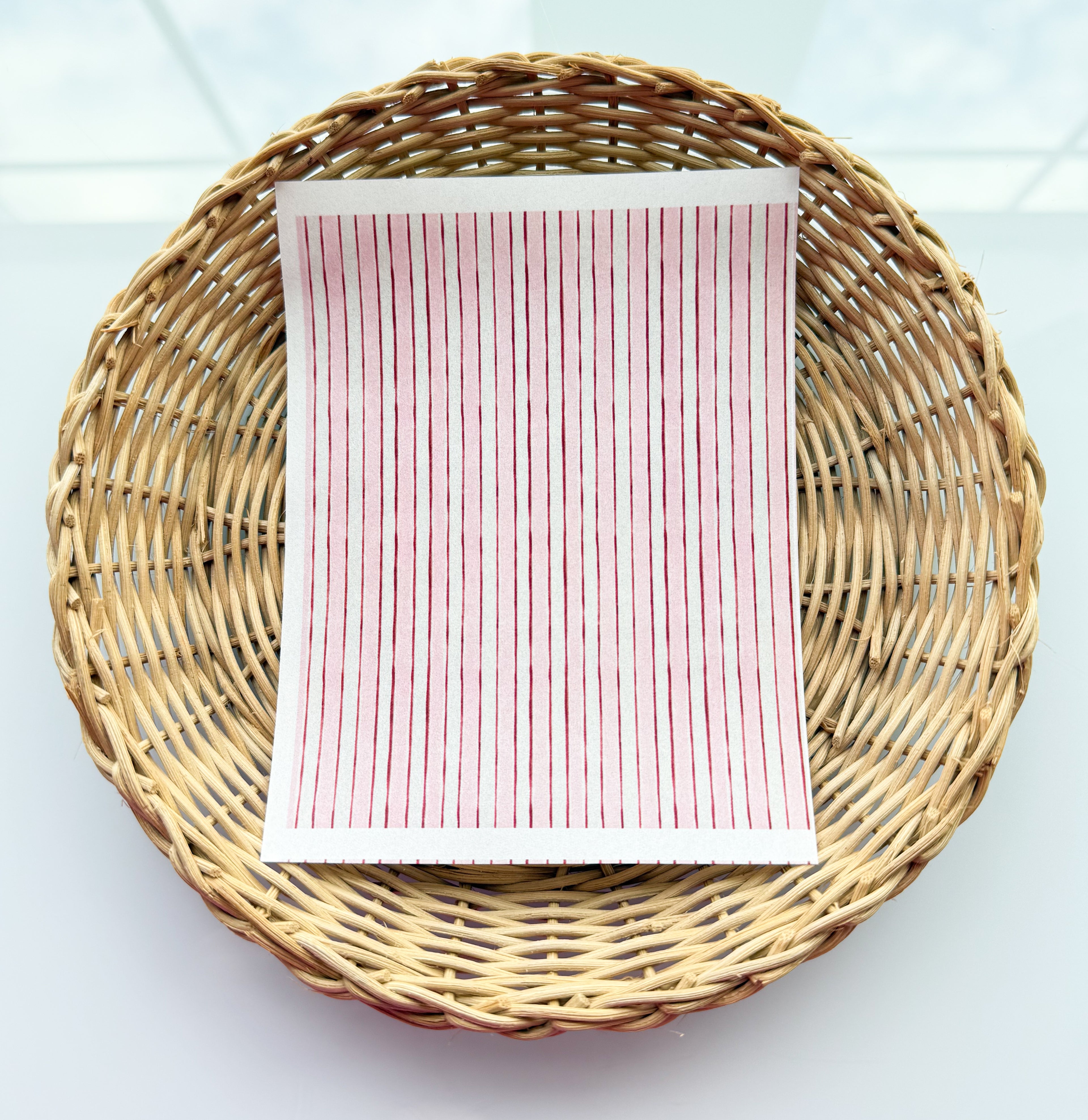 Valentines Day 5 Warm Stripes Transfer Paper
