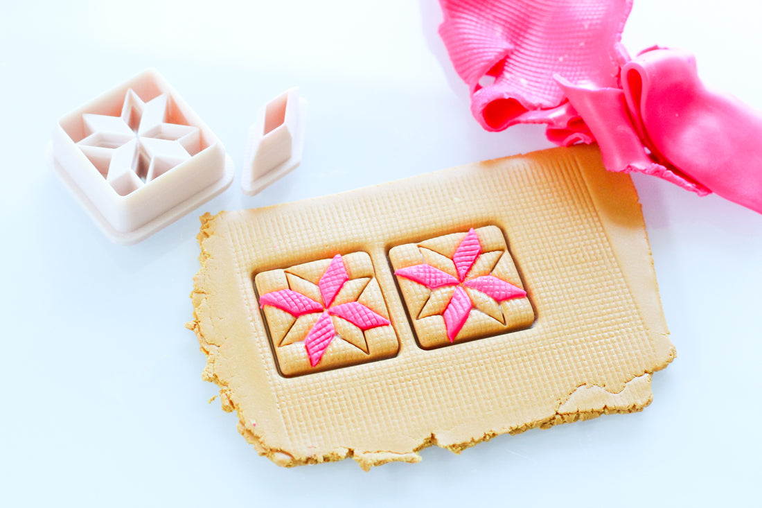Quliting Square 7 Clay Cutter 2 Piece Set