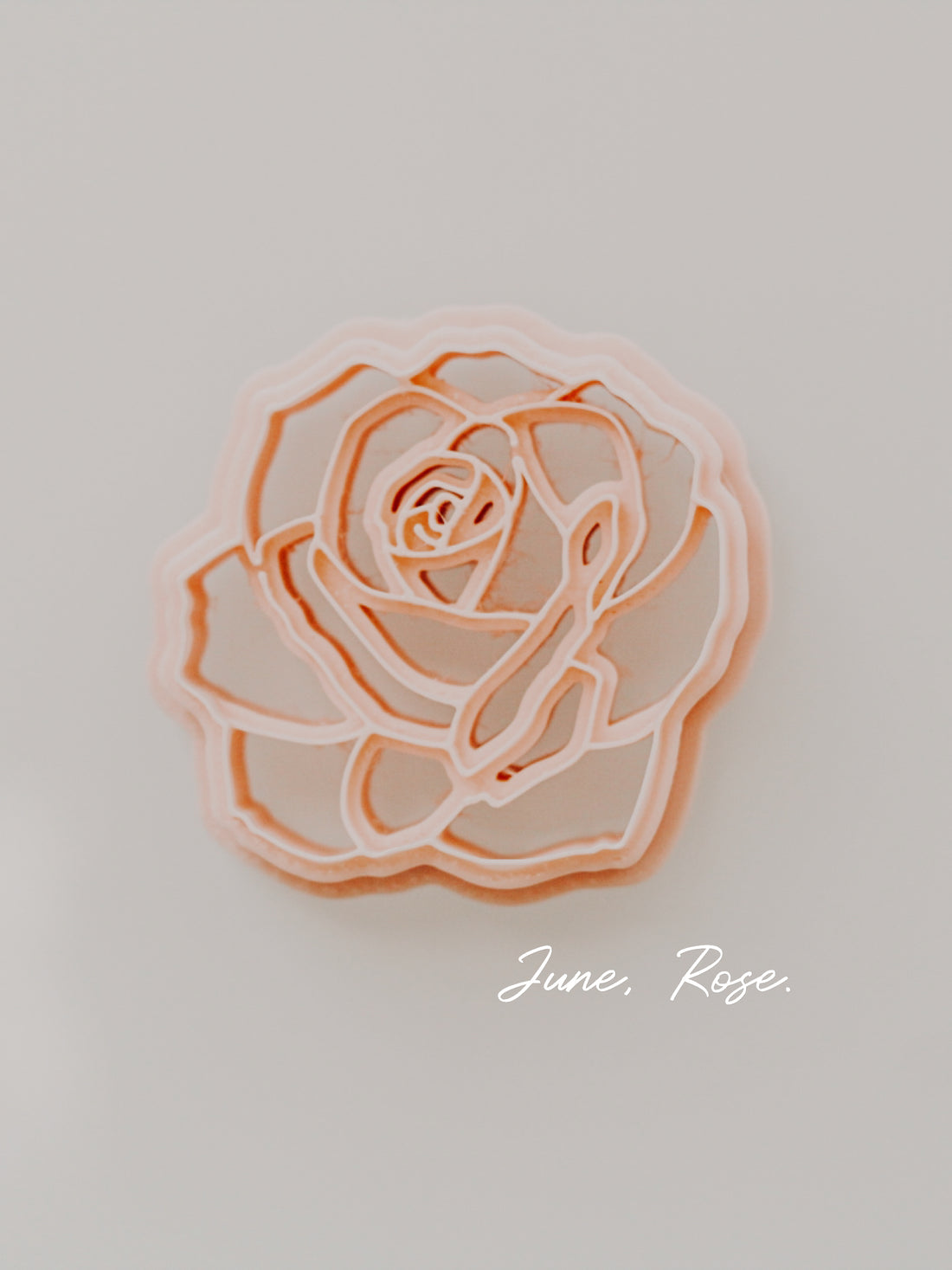 Rose June Birth Flower Clay Cutter