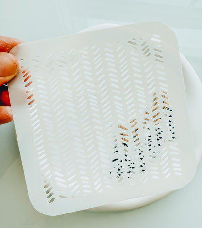Herringbone Stencil