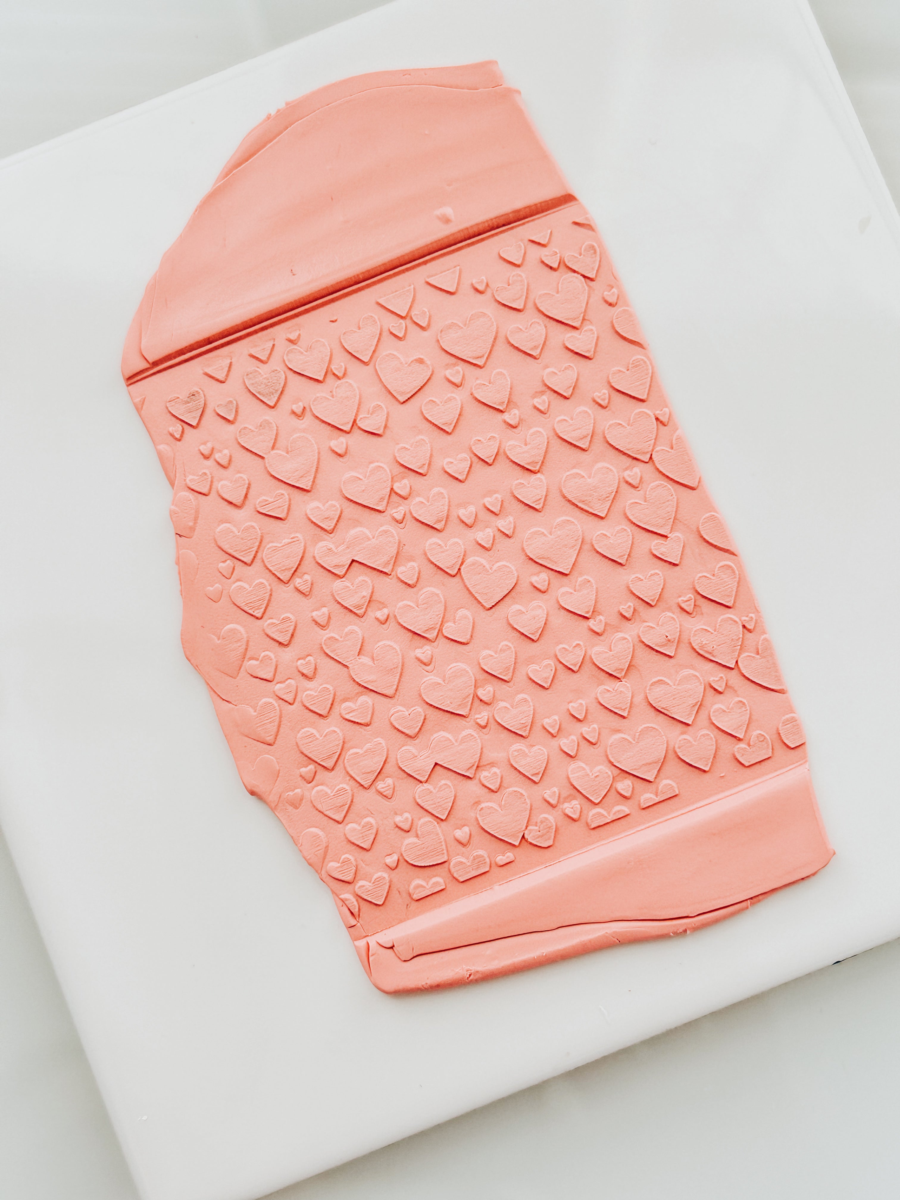 Classic Hearts Clay Texture Mat