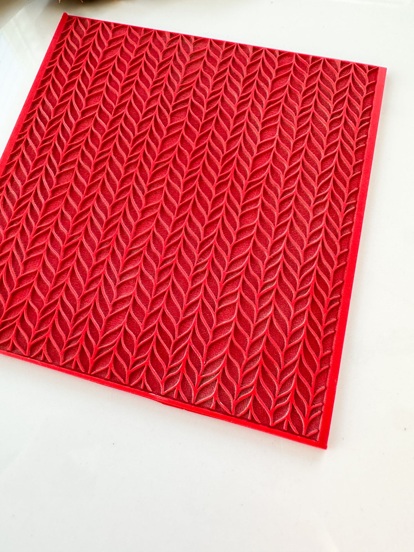 Braided Knit Clay Texture Mat