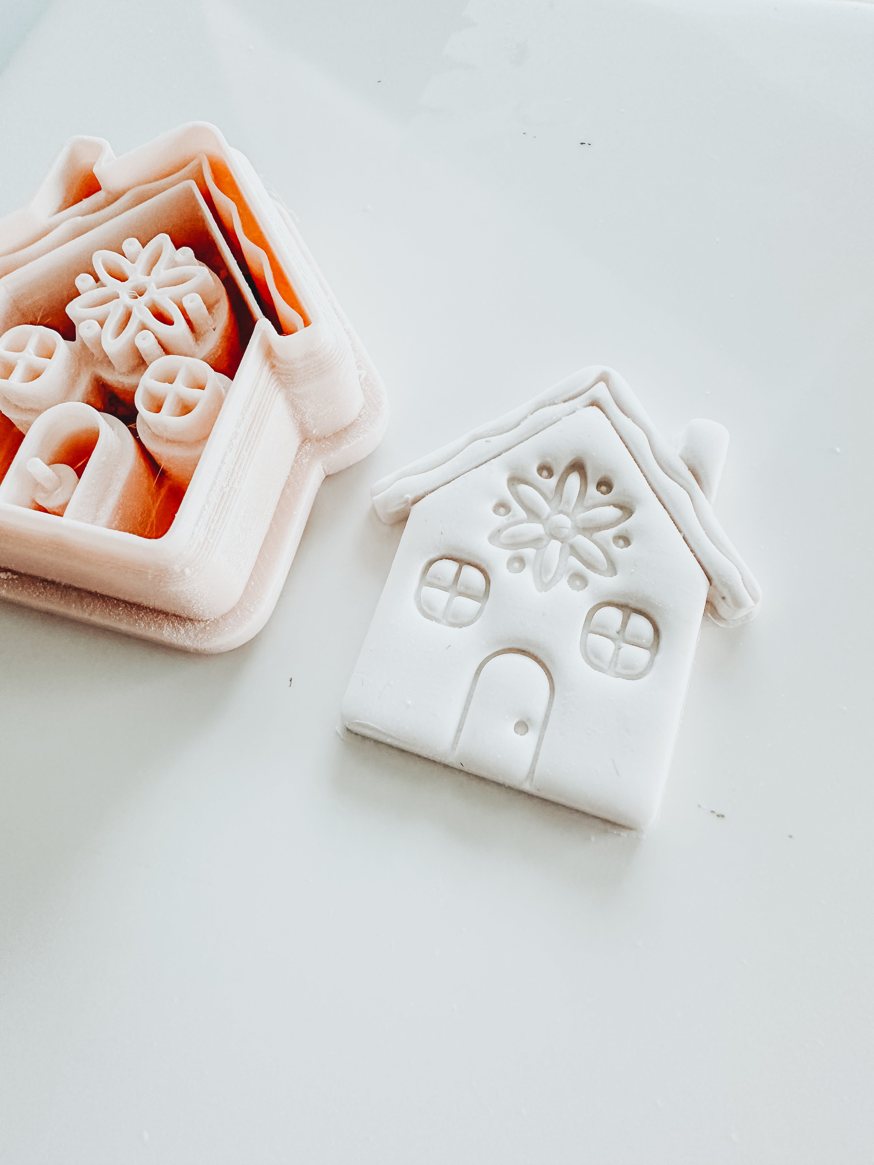 Boho Gingerbread House Christmas Clay Cutter