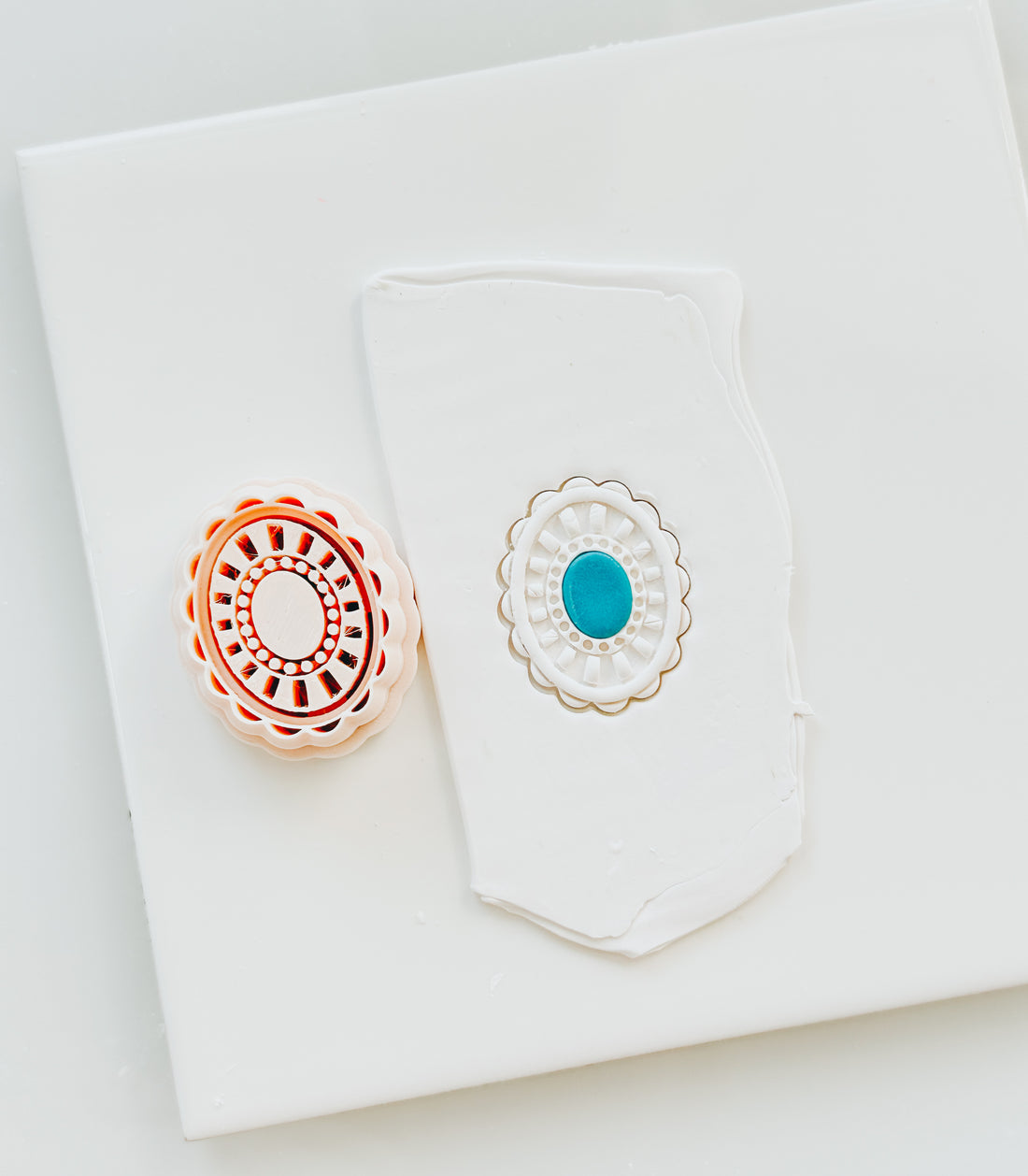 Western Stone Emboss Clay Earring Cutter