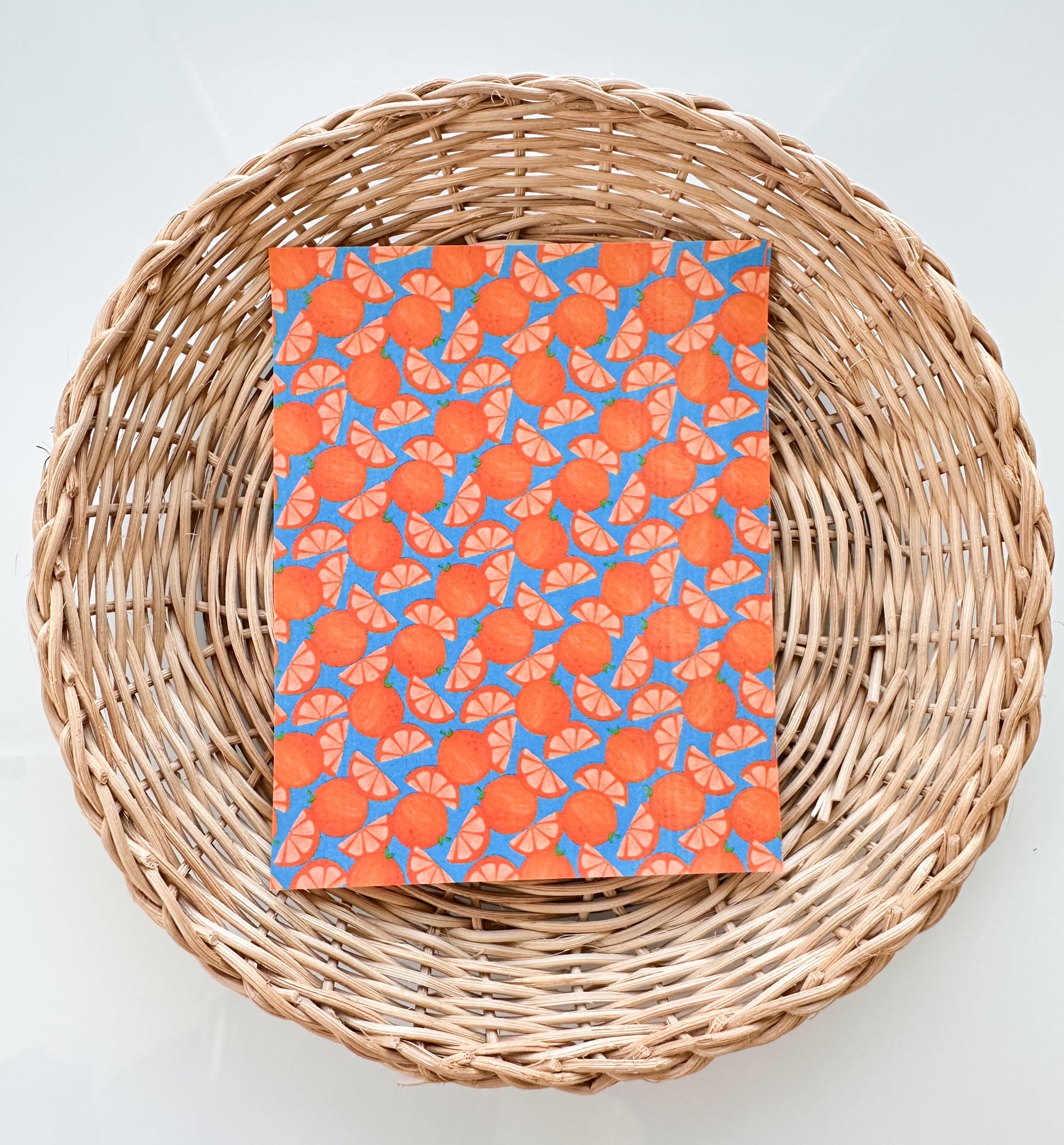 Summer 21 Bright Orange Slice Transfer Paper