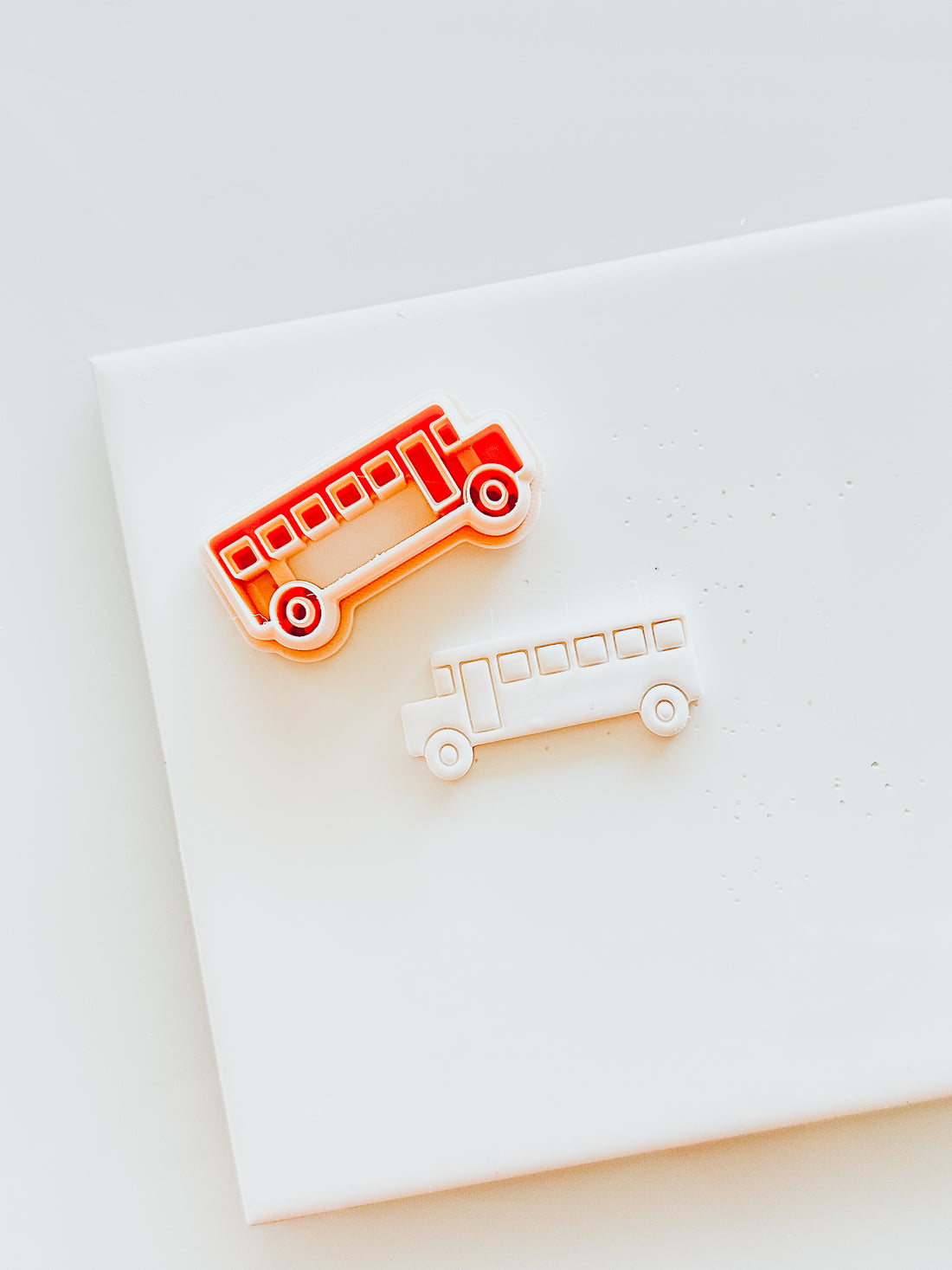 Back to School Bus Clay Earring Cutter