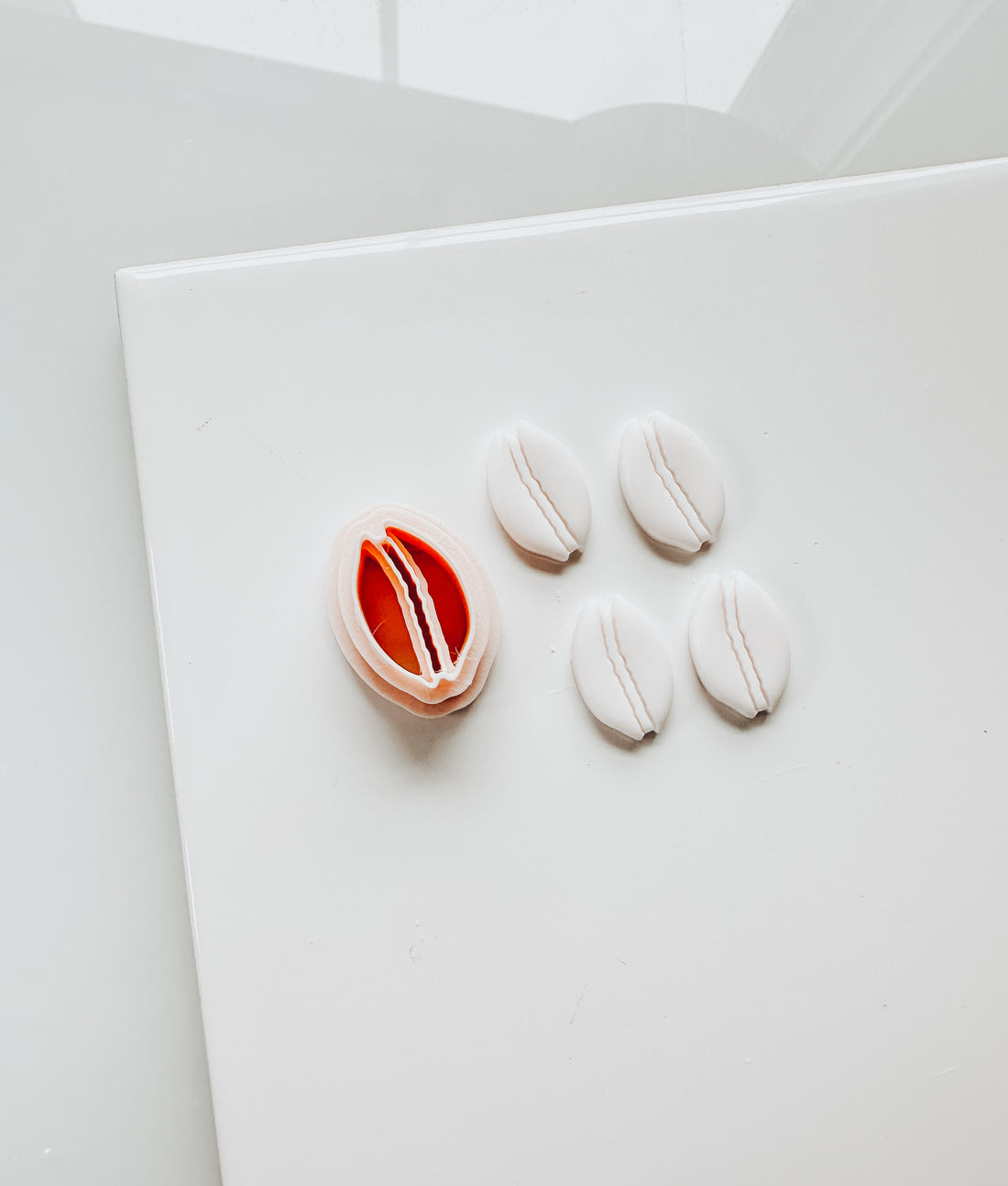 Cowrie Beach Shell Embossed Clay Cutter