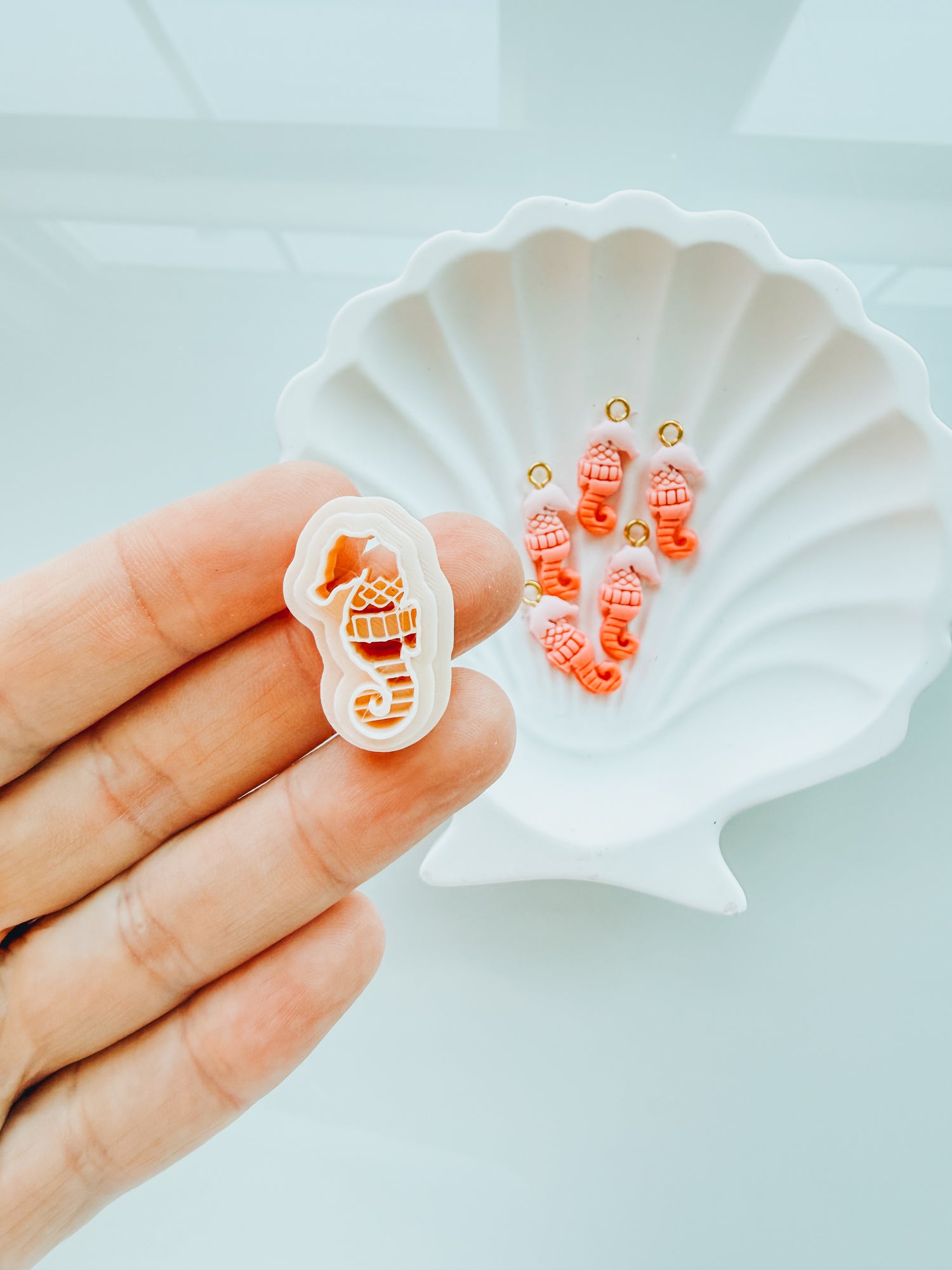 Mini Salty Seahorse Clay Charm Cutter