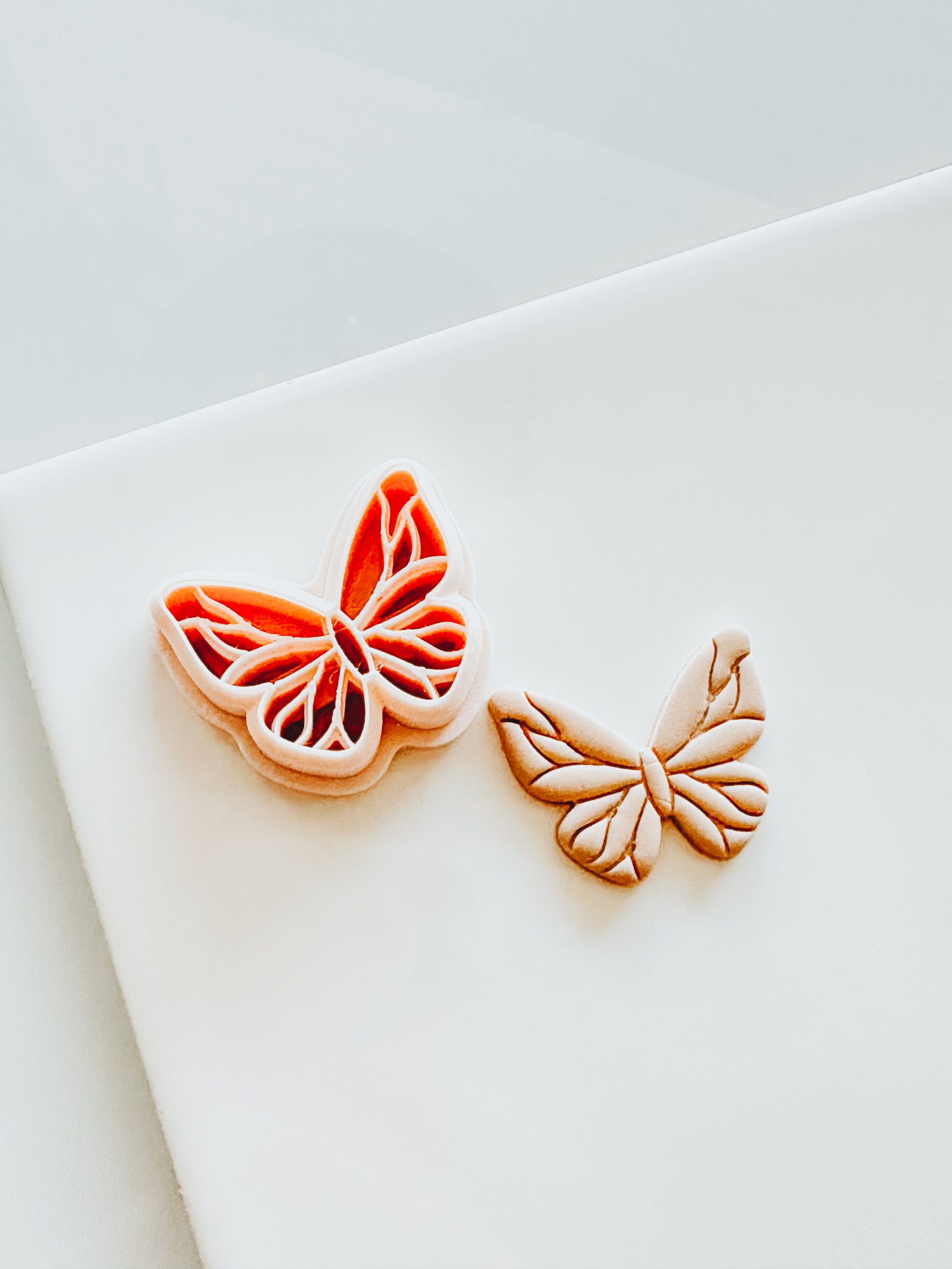 Butterfly Embossed Clay Earring Cutter