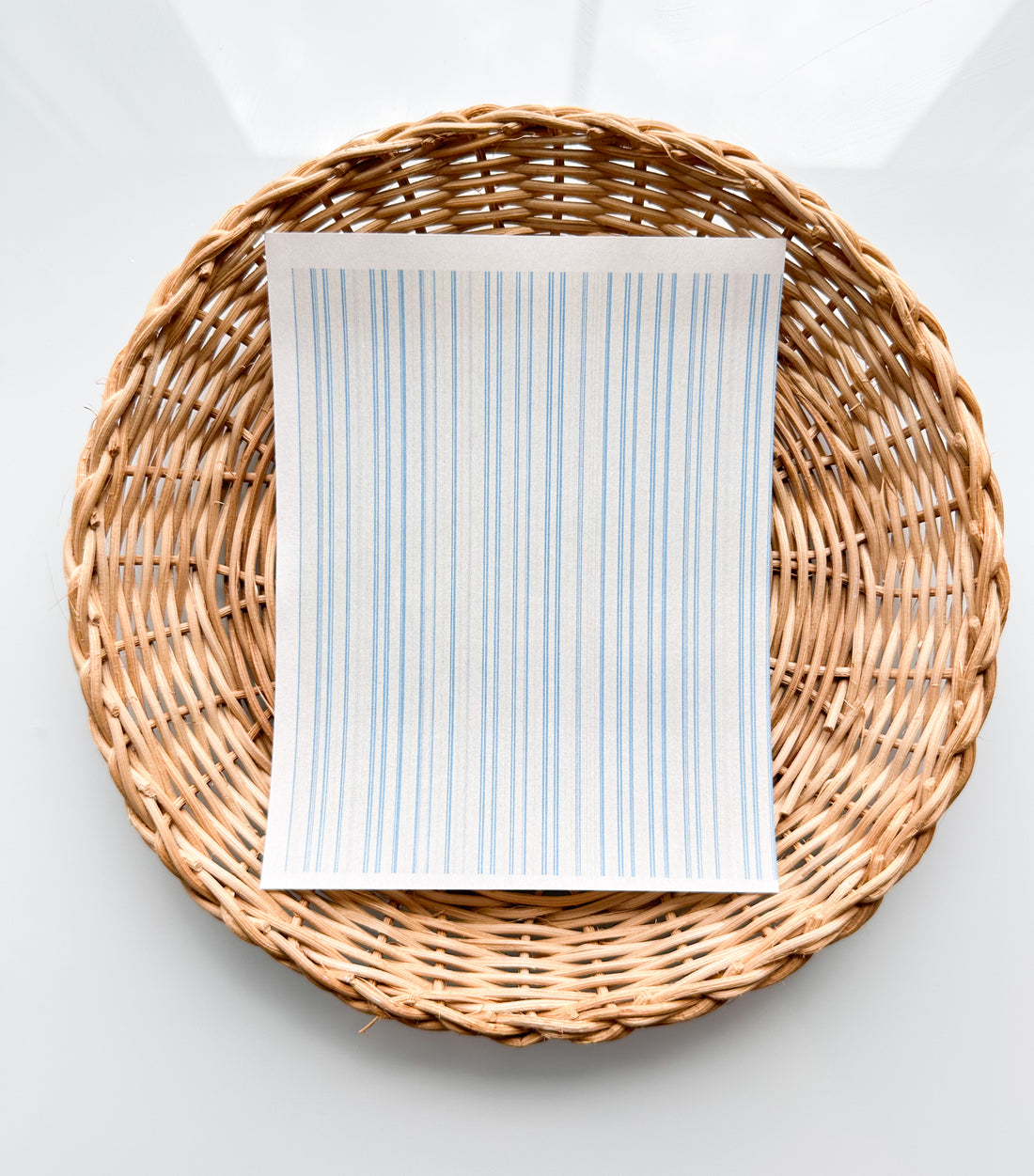 Charleston 11 Blue Pinstripes Transfer Paper