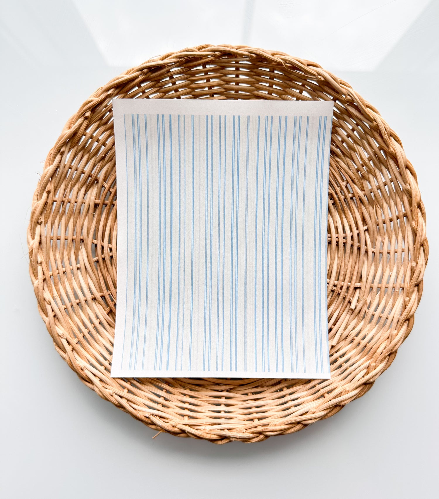 Charleston 11 Blue Pinstripes Transfer Paper