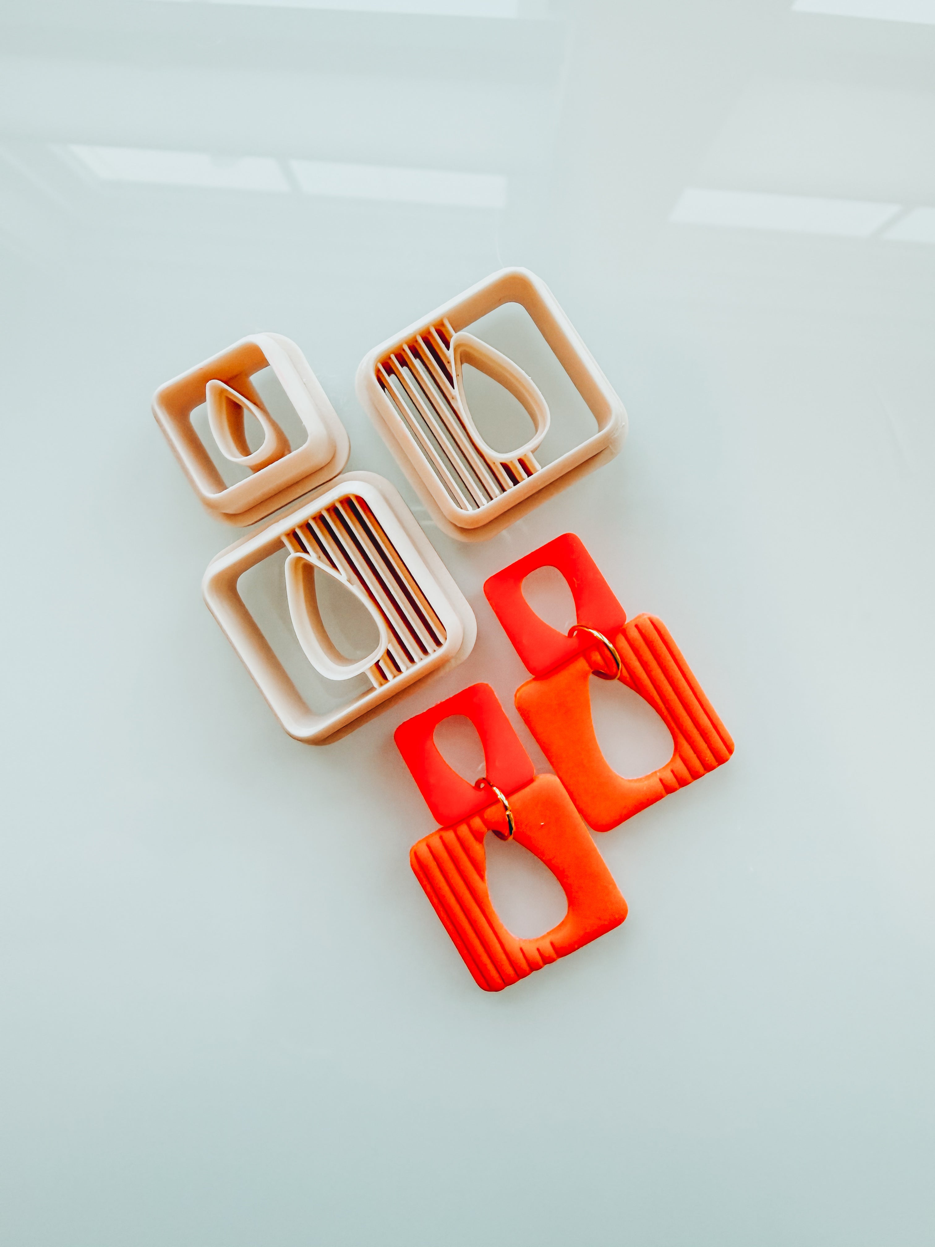 Hazel Cutout Ribbed 2 Piece Clay Earring Cutter Set