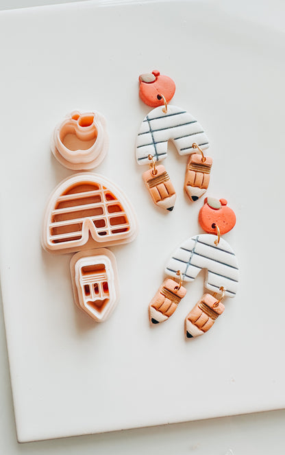 Pencil &amp; Paper Arch Set Teacher Clay Cutters