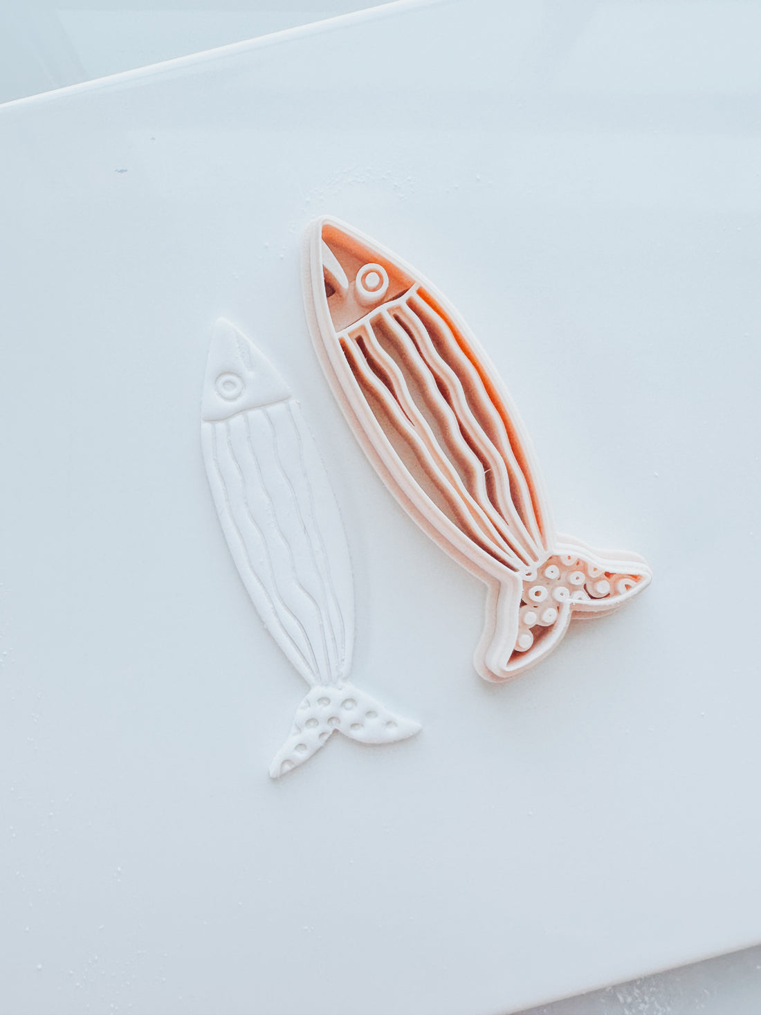 Sardine Key Chain (or small bookmark - add beads & tassels!) Clay Cutter