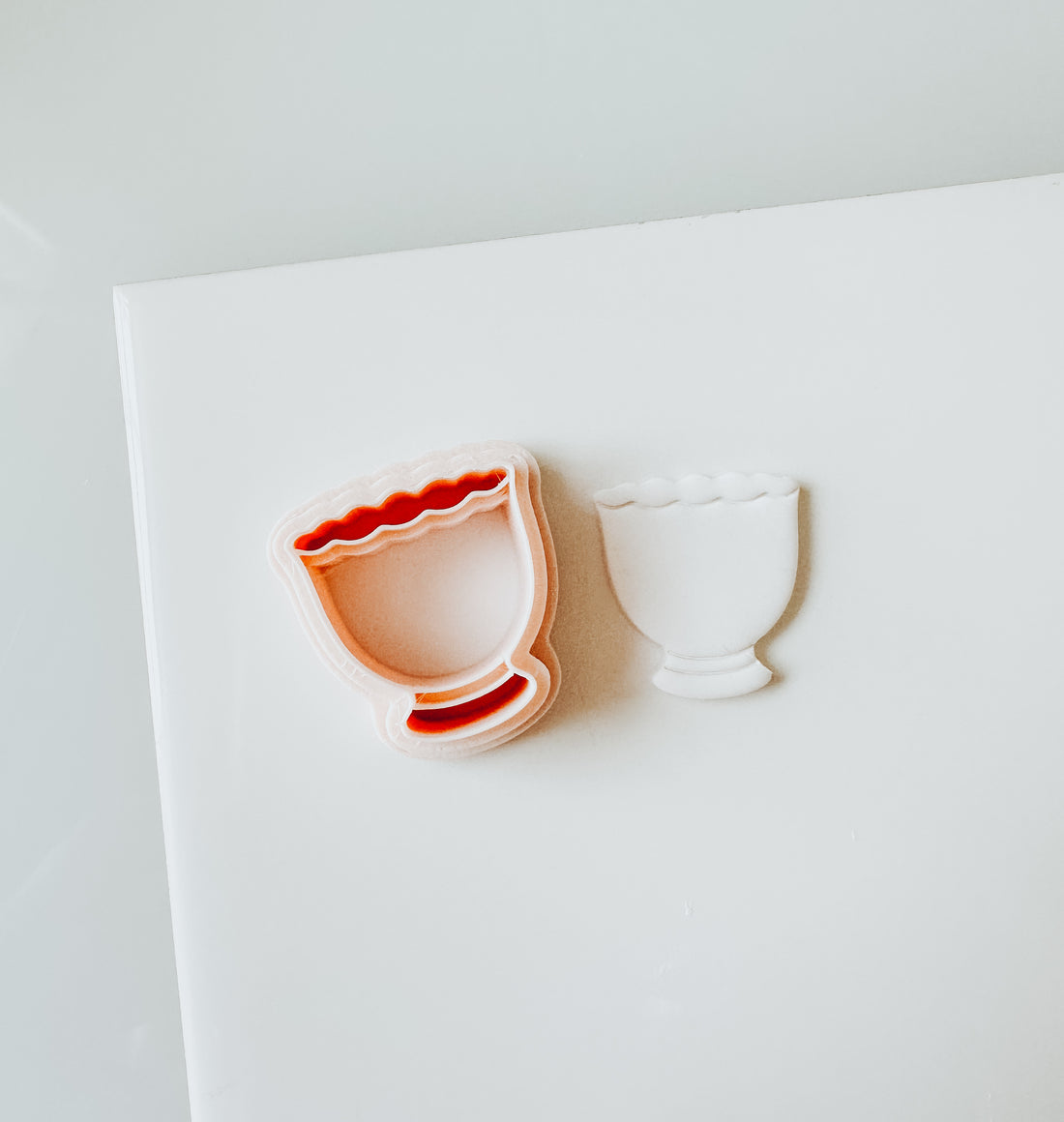 Simple Tea Cup Clay Cutter (perfect for your florals!)