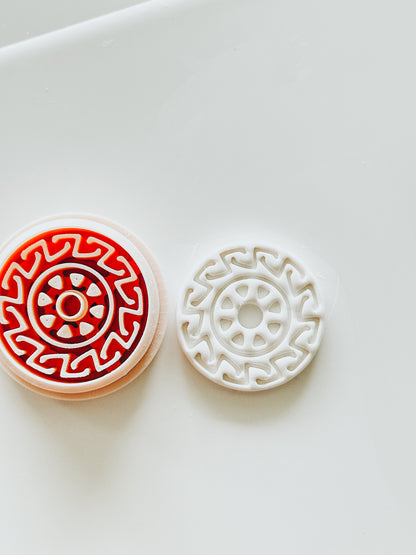 Luna Embossed Clay Earring Cutter