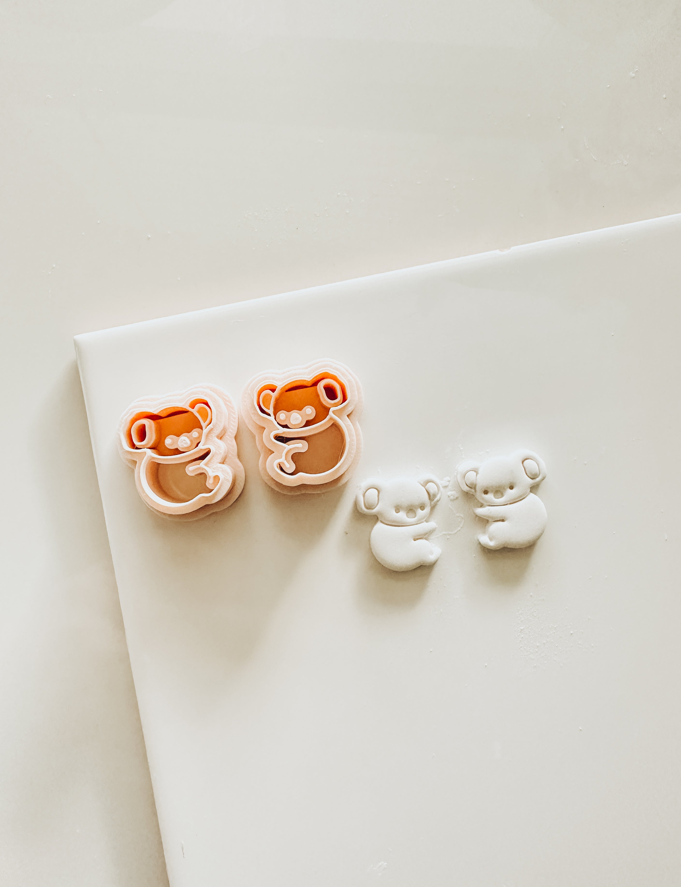 Koala Baby Embossed Mirrored Two Piece Clay Cutter Set