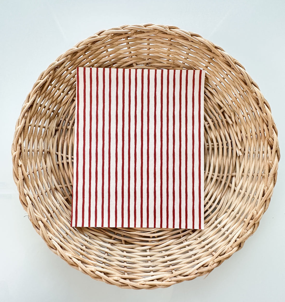Summer 6 Nautical Red Stripes Transfer Paper