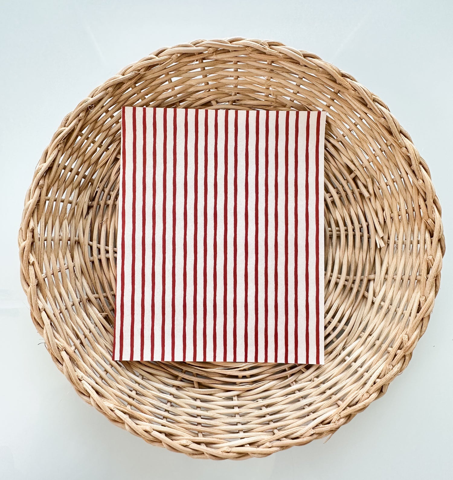 Summer 6 Nautical Red Stripes Transfer Paper