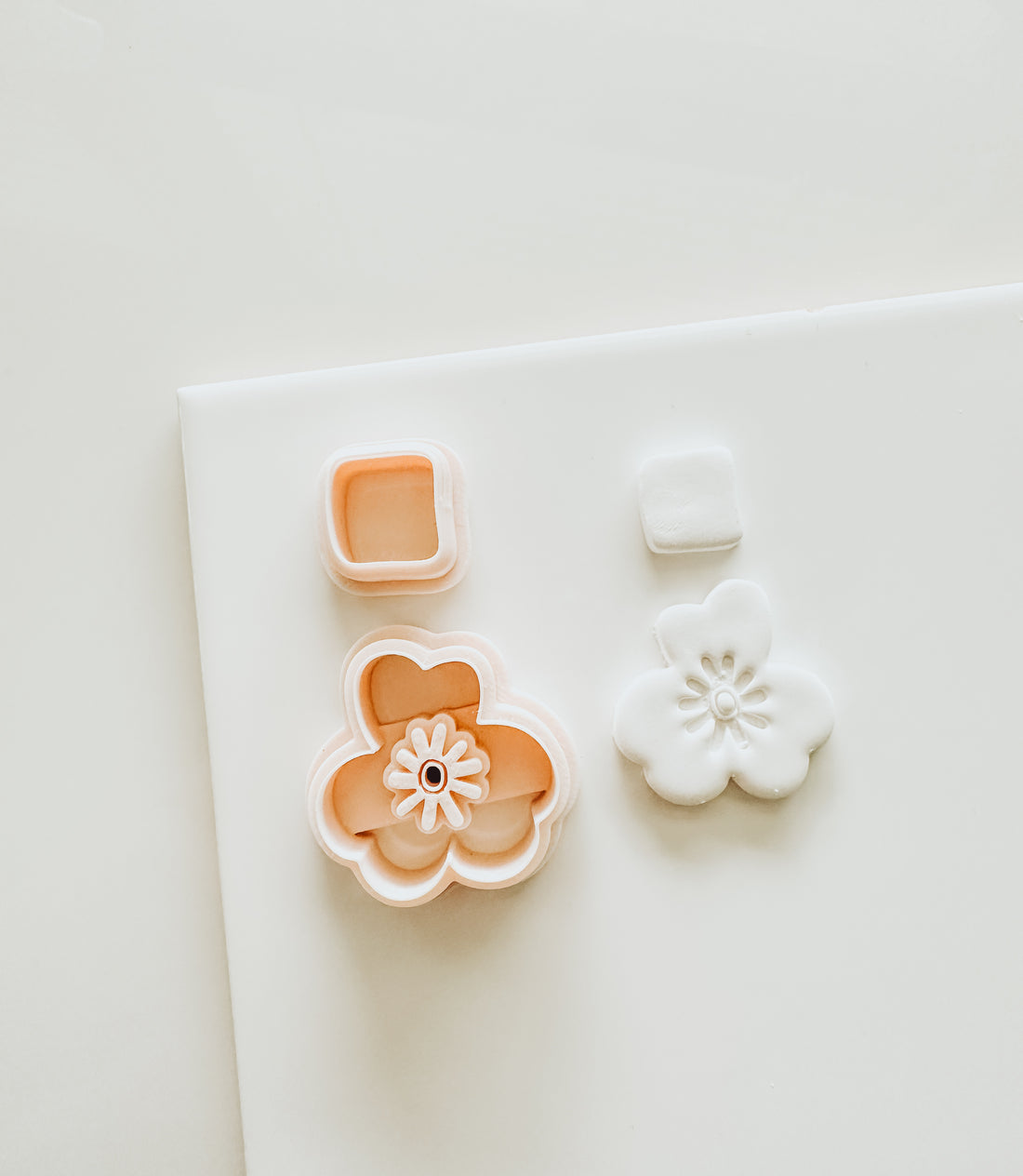 Ocean Embossed Flower Clay Cutter Set