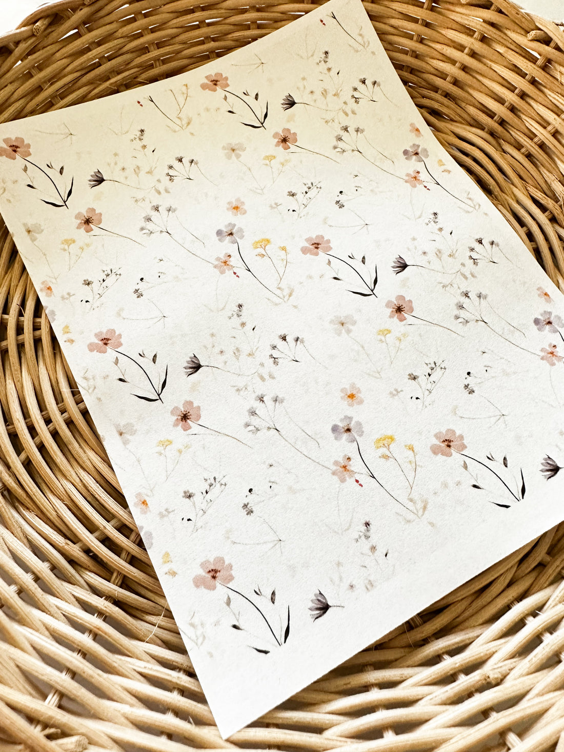 265 Muted Garden Floral Transfer Paper