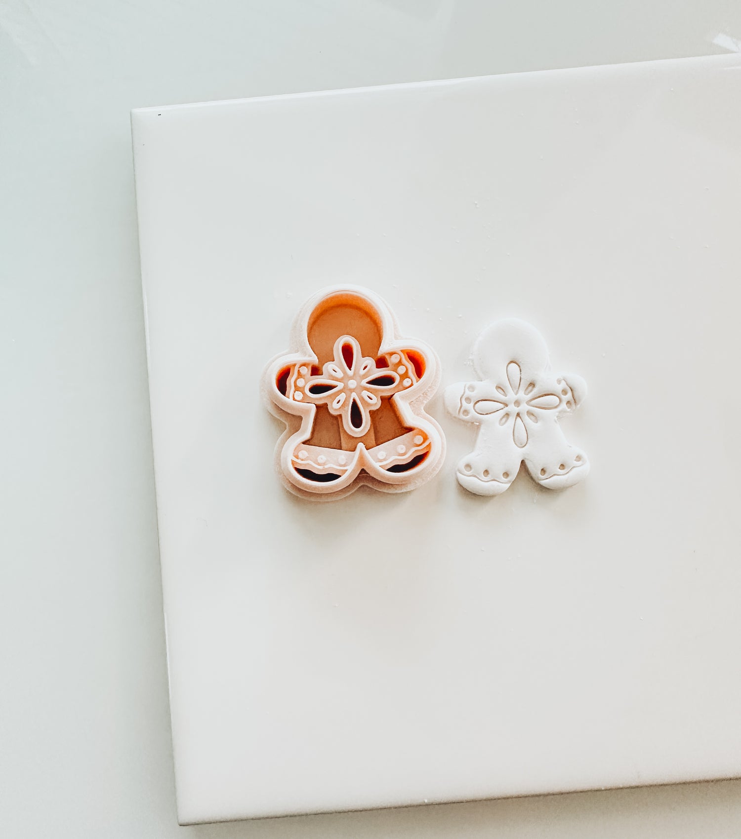 Boho Gingerbread Man Christmas Clay Cutter