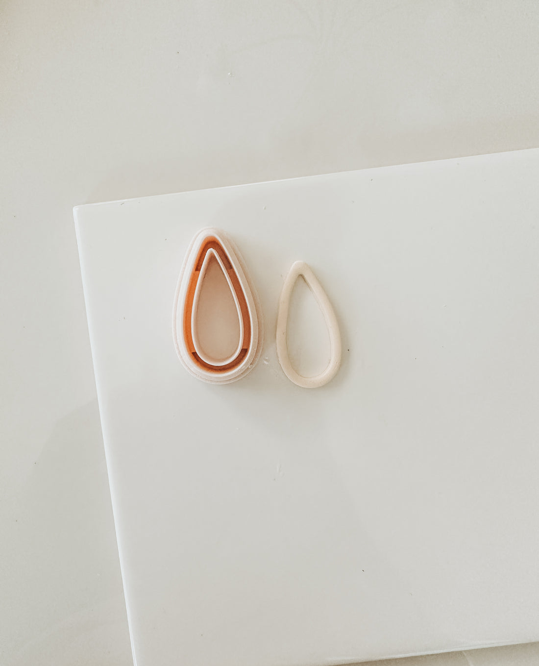 Rose Skinny Drop Clay Cutter 1.50”