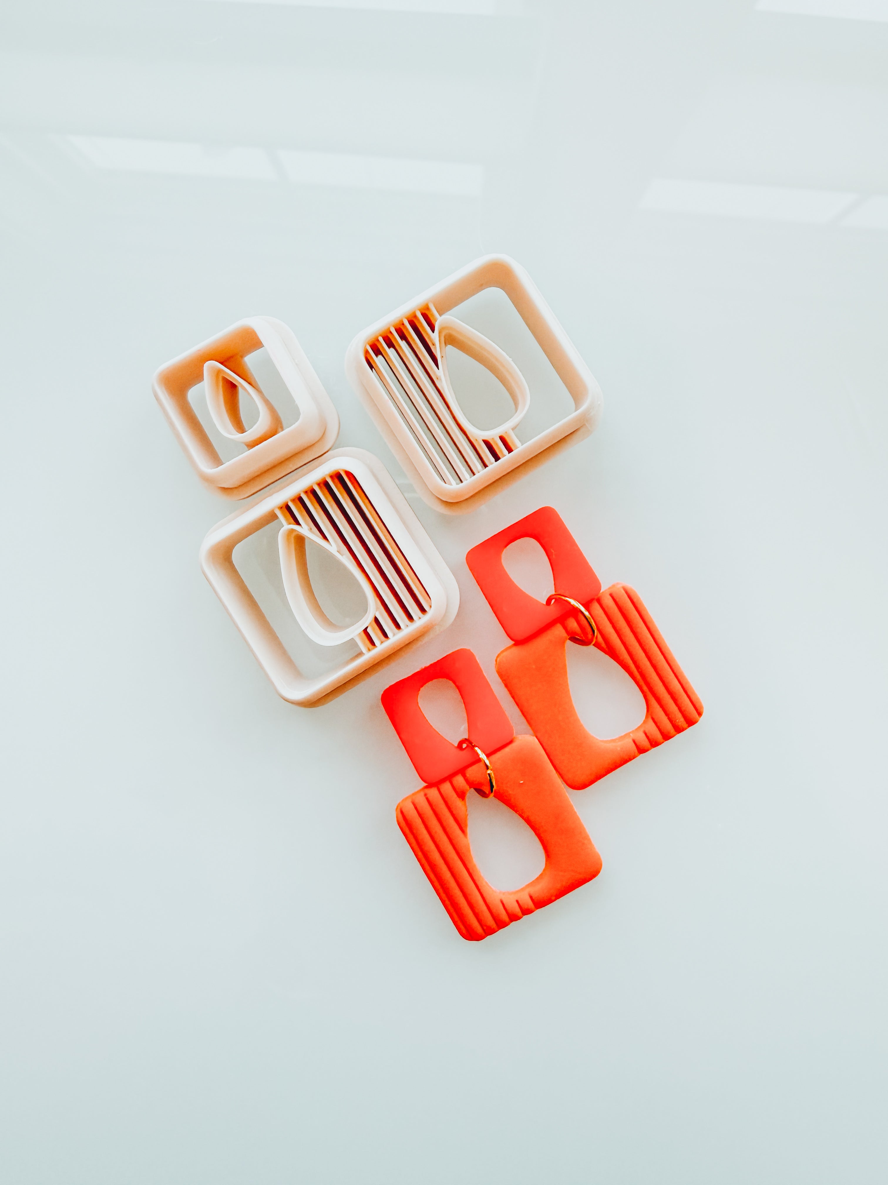 Hazel Cutout Ribbed 2 Piece Clay Earring Cutter Set