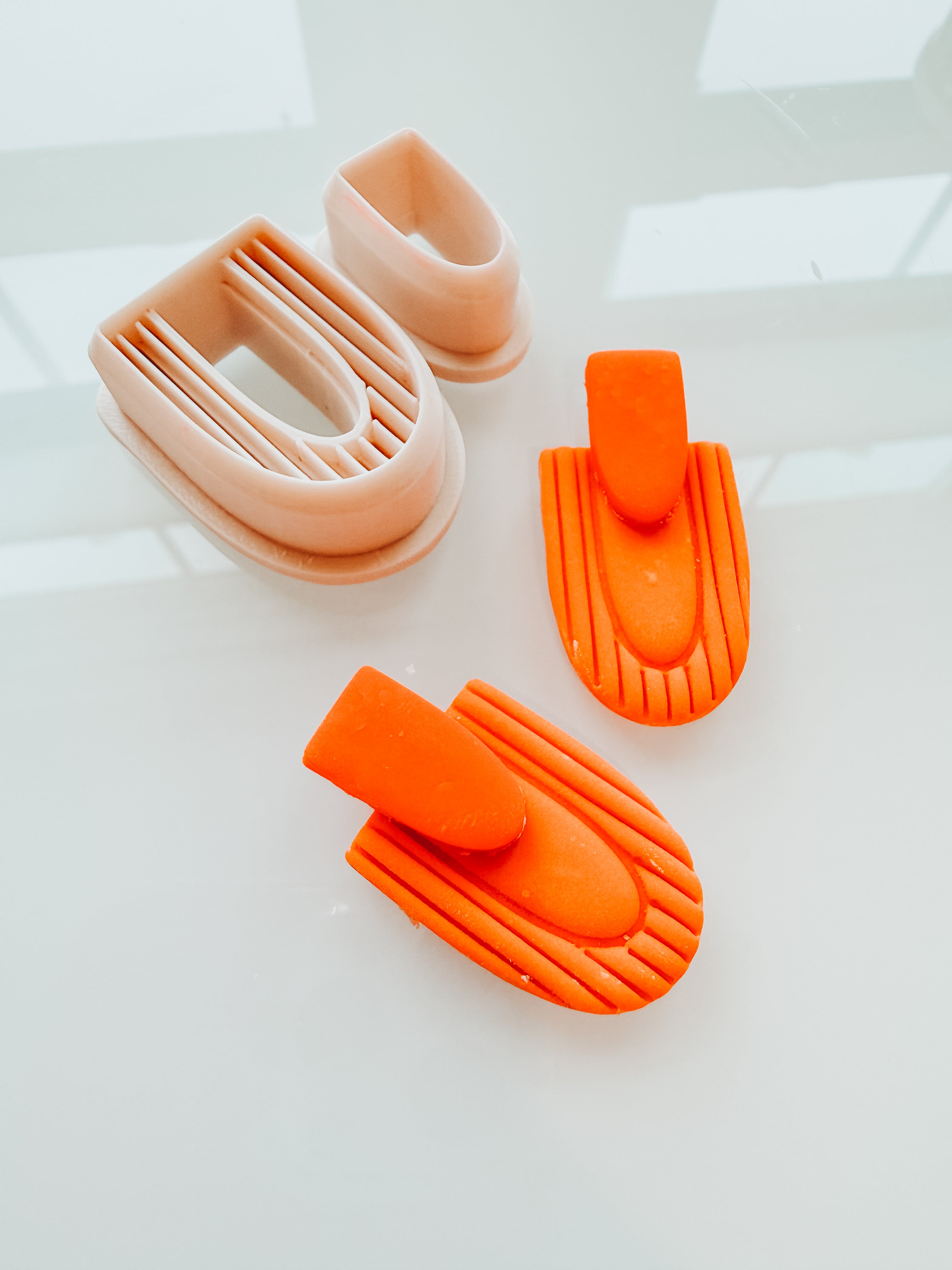 Rosie Cutout Ribbed 2 Piece Clay Earring Cutter Set