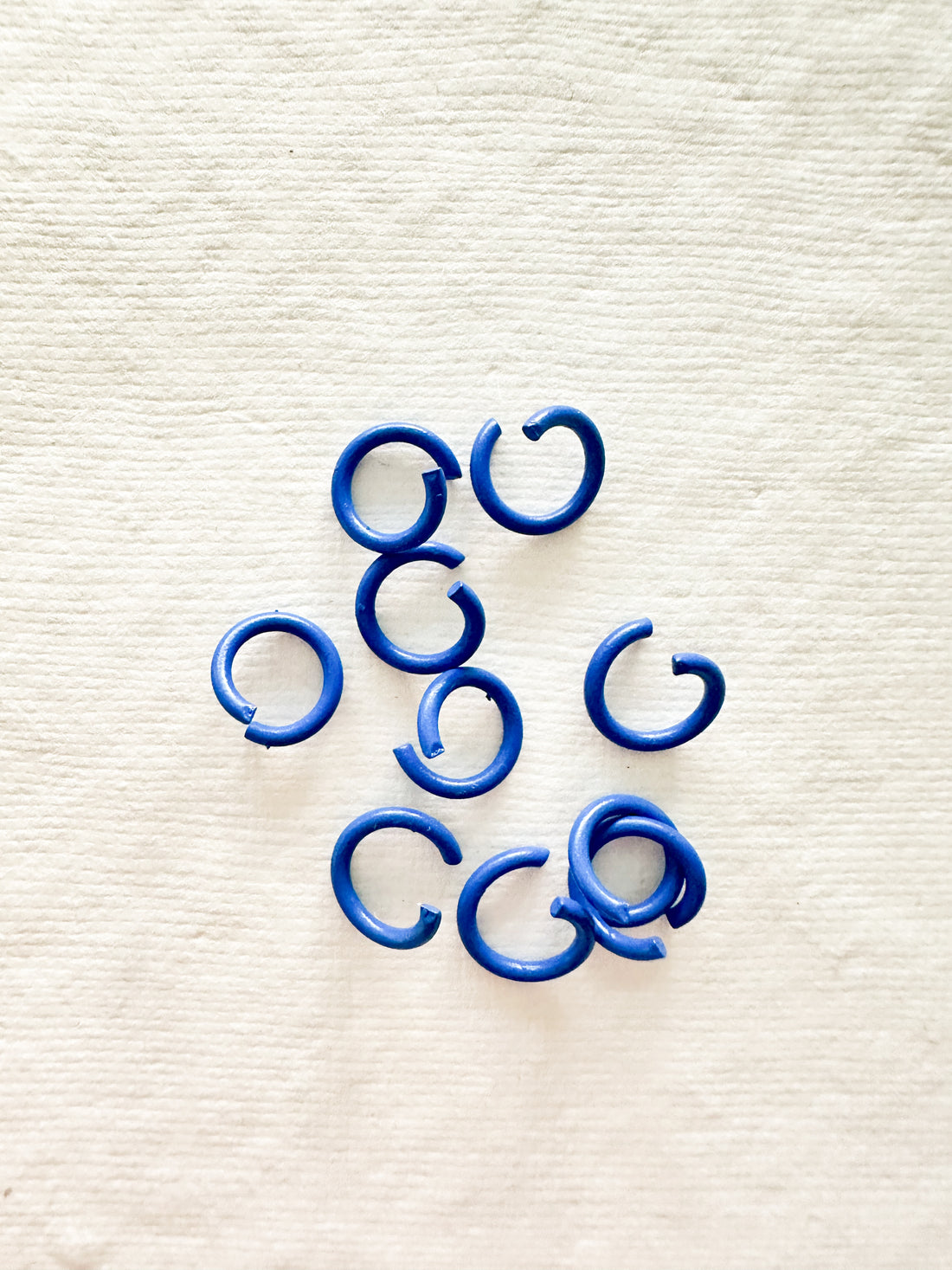 Pack of 50 - 8mm Royal Blue Jump Rings