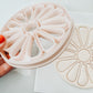 Abstract Flower Trinket Dish Clay Cutter 4.25”